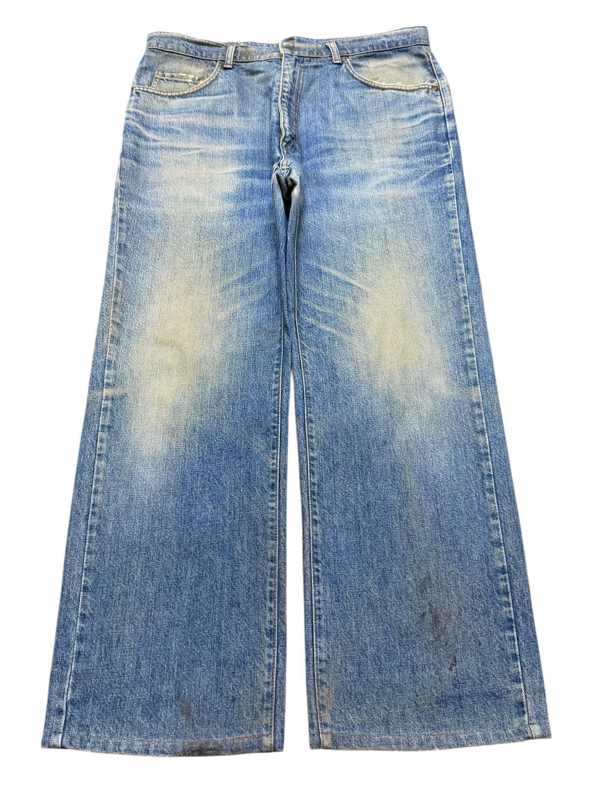 Big John Vintage Big John Blue Mud Wash Faded Clawmark Wide Leg Baggy Size US 36 / EU 52 - 1 Thumbnail