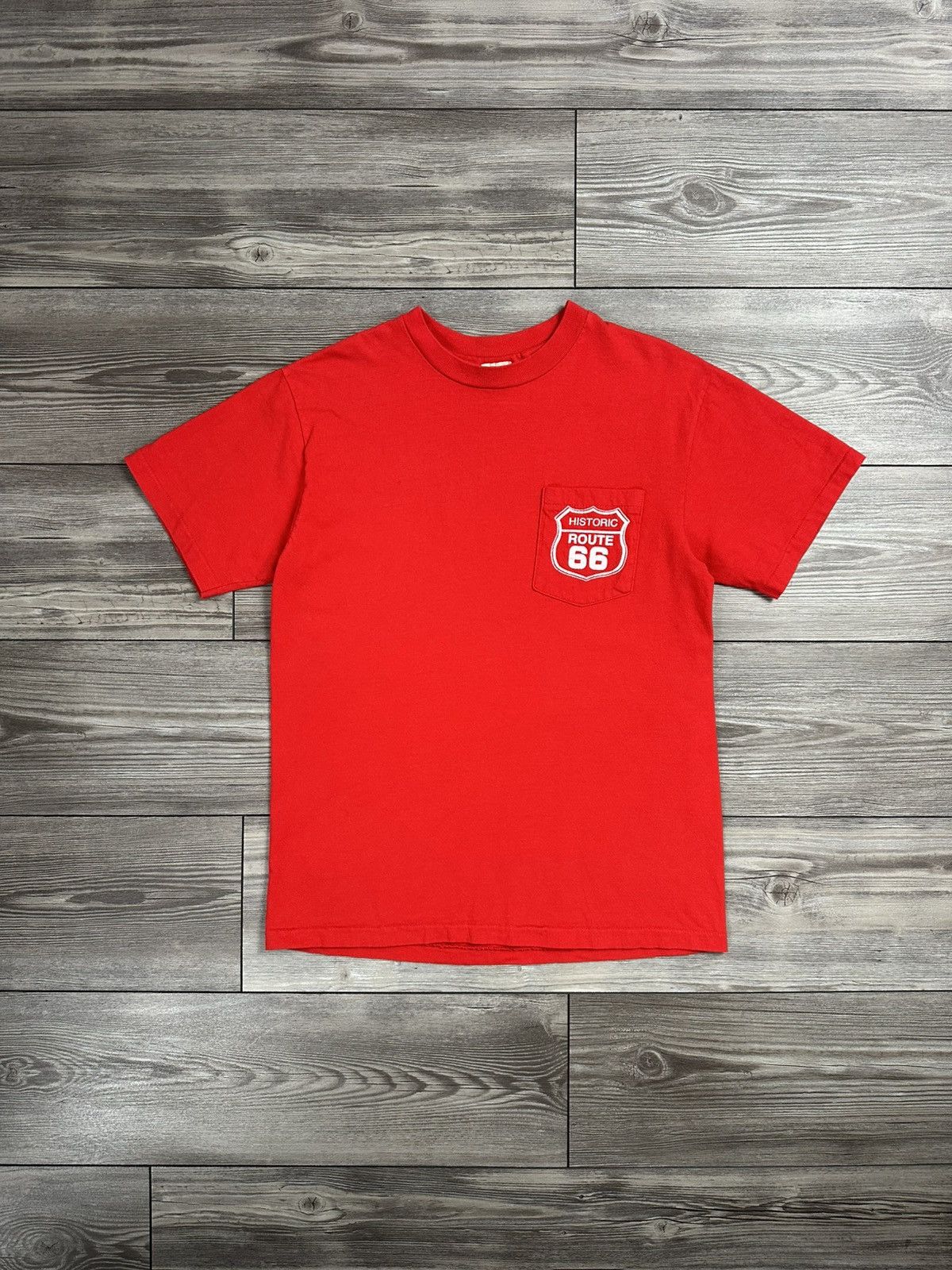 Vintage Vintage 90’s Route 66 T Shirt Size US M / EU 48-50 / 2 - 1 Thumbnail