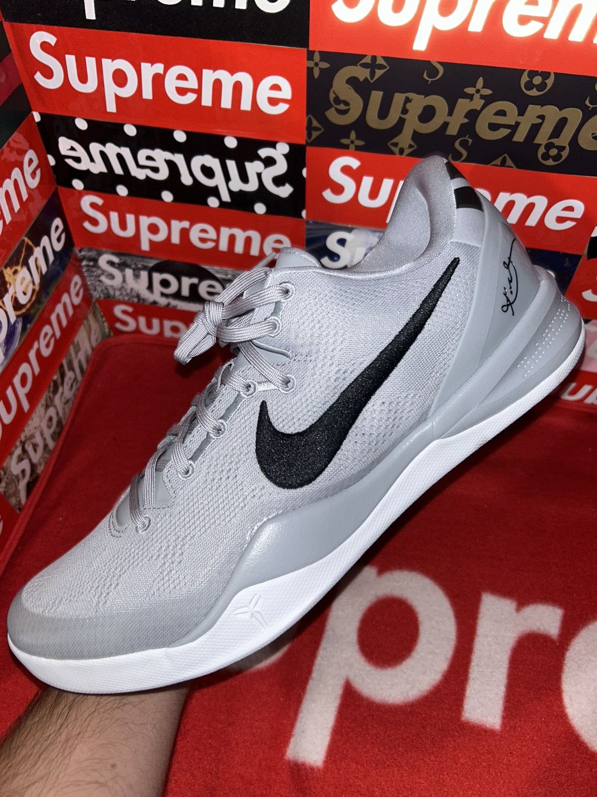 Nike Nike Kobe 8 Protro TB Wolf Grey Black HM6469-001 size 13 NEW Size US 13 / EU 46 - 6 Thumbnail