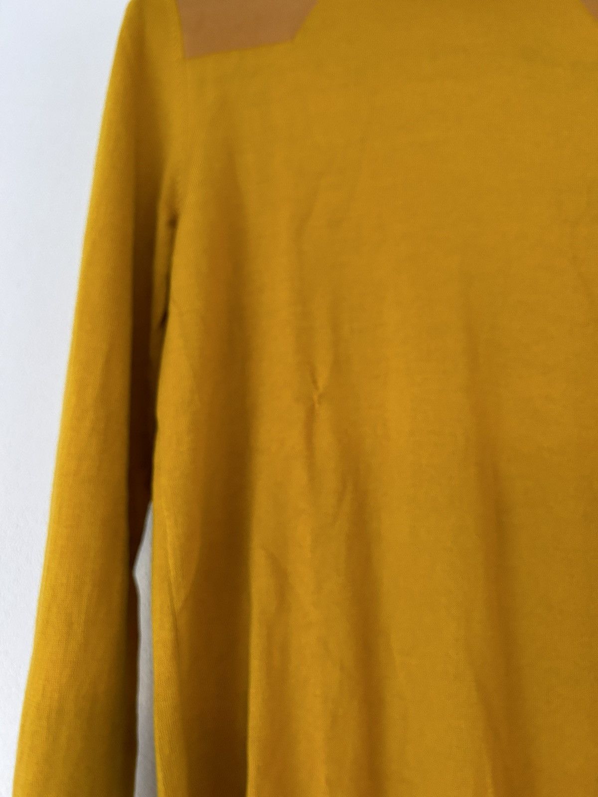Maison Margiela Mustard Yellow Wool/Cotton Blend Turtleneck Sweater Size US M / EU 48-50 / 2 - 3 Thumbnail