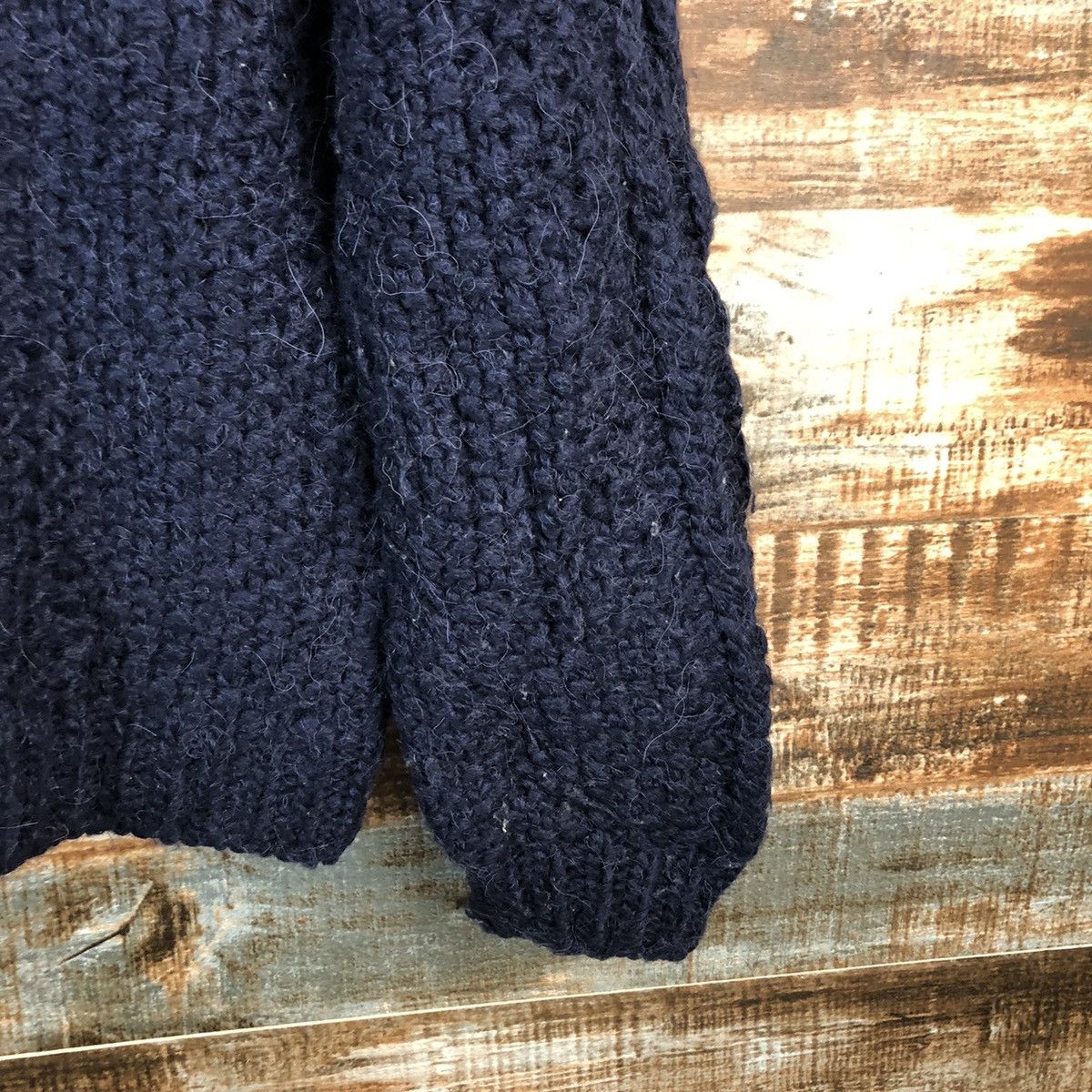 Homespun Knitwear Earth Music & Econolgy mohair Dark Blue Knitwear #A2406 Size M / US 6-8 / IT 42-44 - 16 Thumbnail