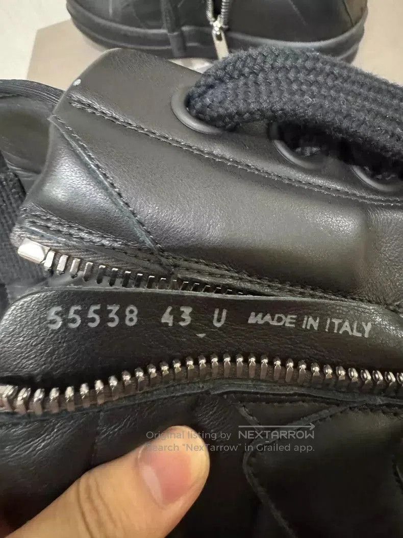 Rick Owens Rick Owens Black Leather High. Size US 10.5 / EU 43-44 - 5 Thumbnail