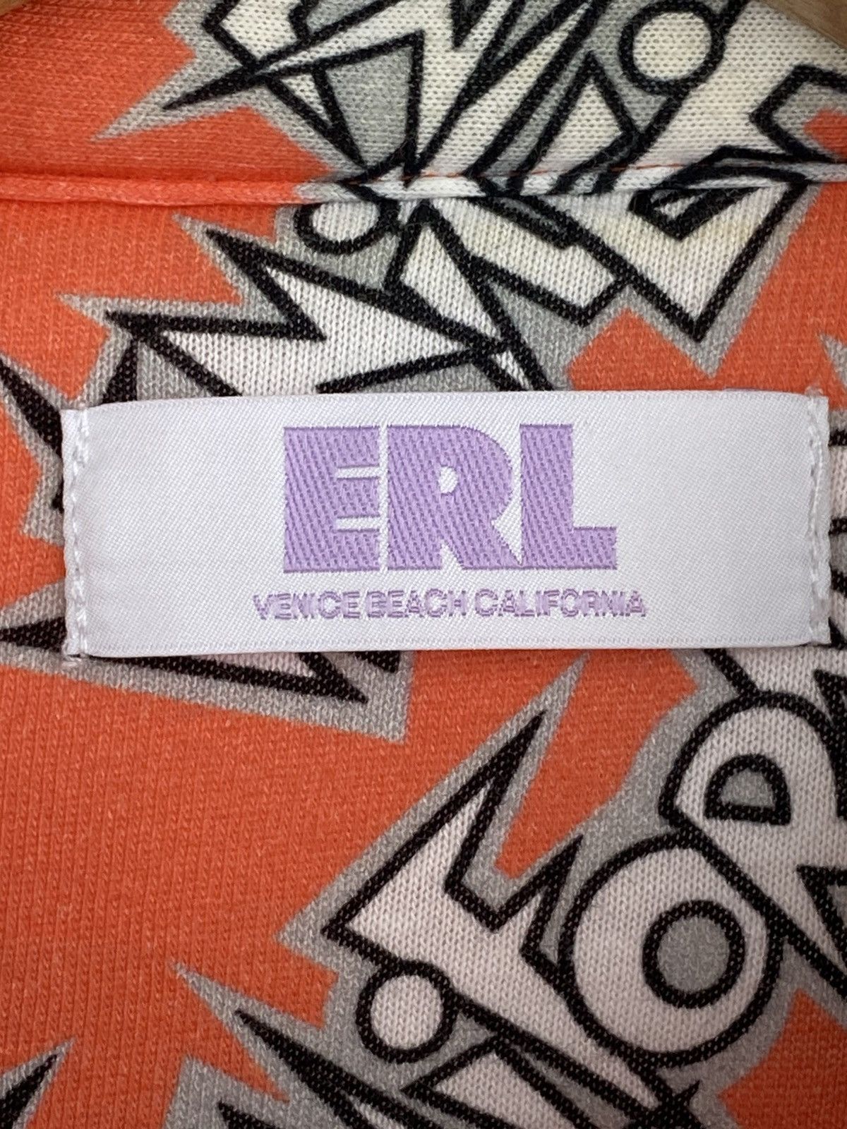 ERL ERL “Be Nice” Orange Cotton Over Shirt Size US L / EU 52-54 / 3 - 2 Thumbnail