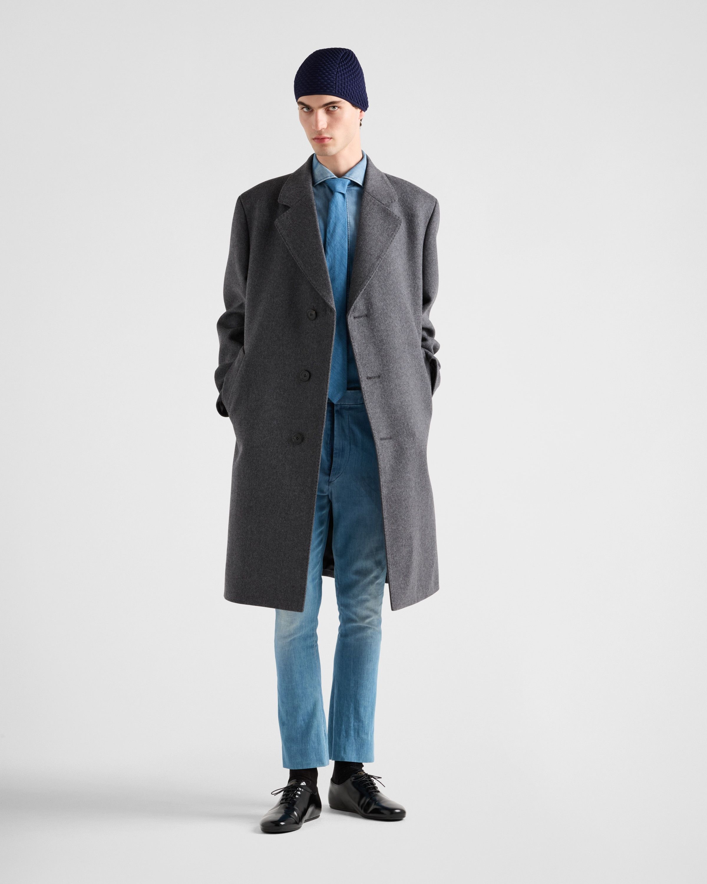 Prada o1bcso1str1025 Lightweight Denim Shirt in Blue Size US L / EU 52-54 / 3 - 2 Thumbnail