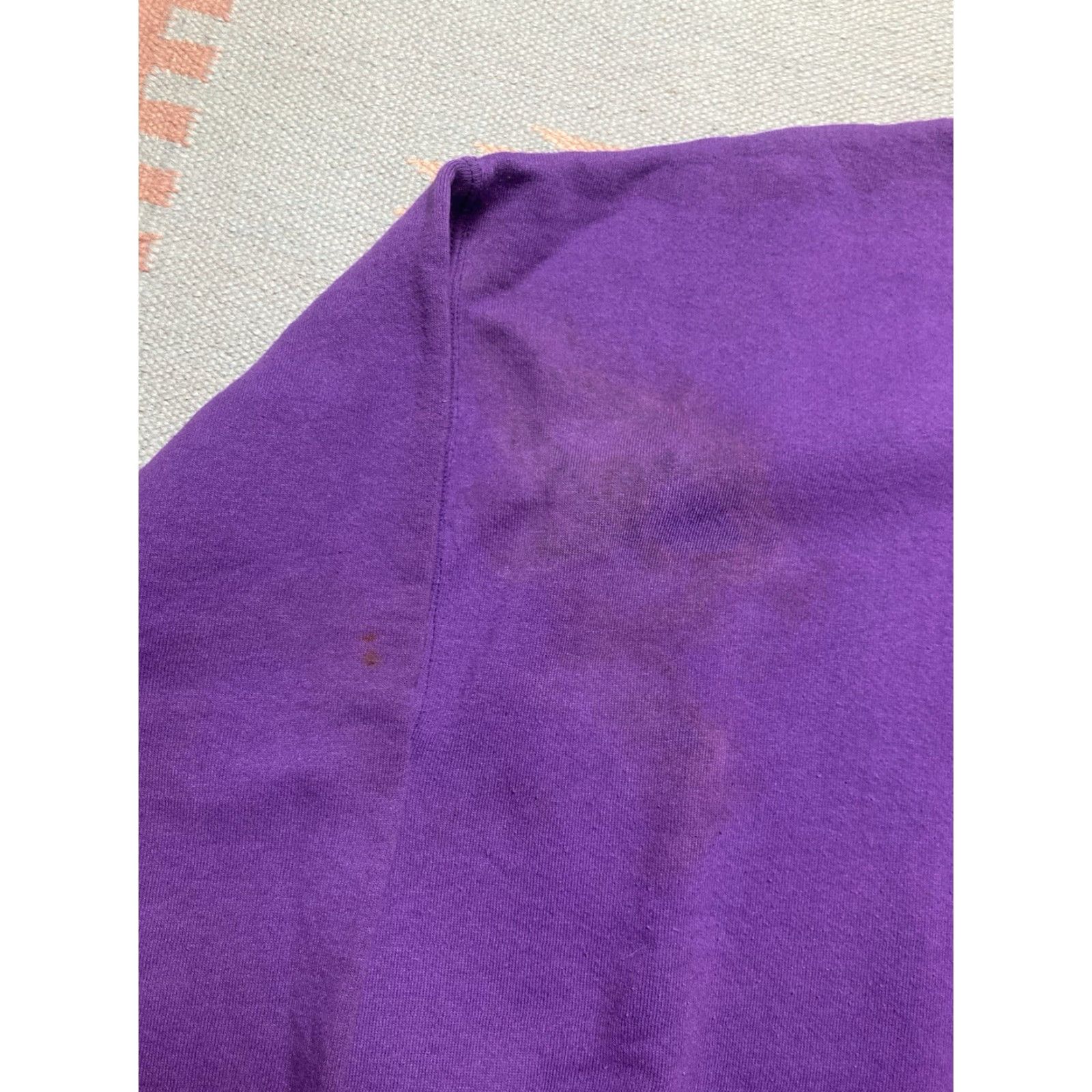 Fruit Of The Loom VINTAGE Fruit of the Loom Sweatshirt Crewneck Adult XXL Purple Plum 90s Pullover Men Size US XXL / EU 58 / 5 - 2 Thumbnail