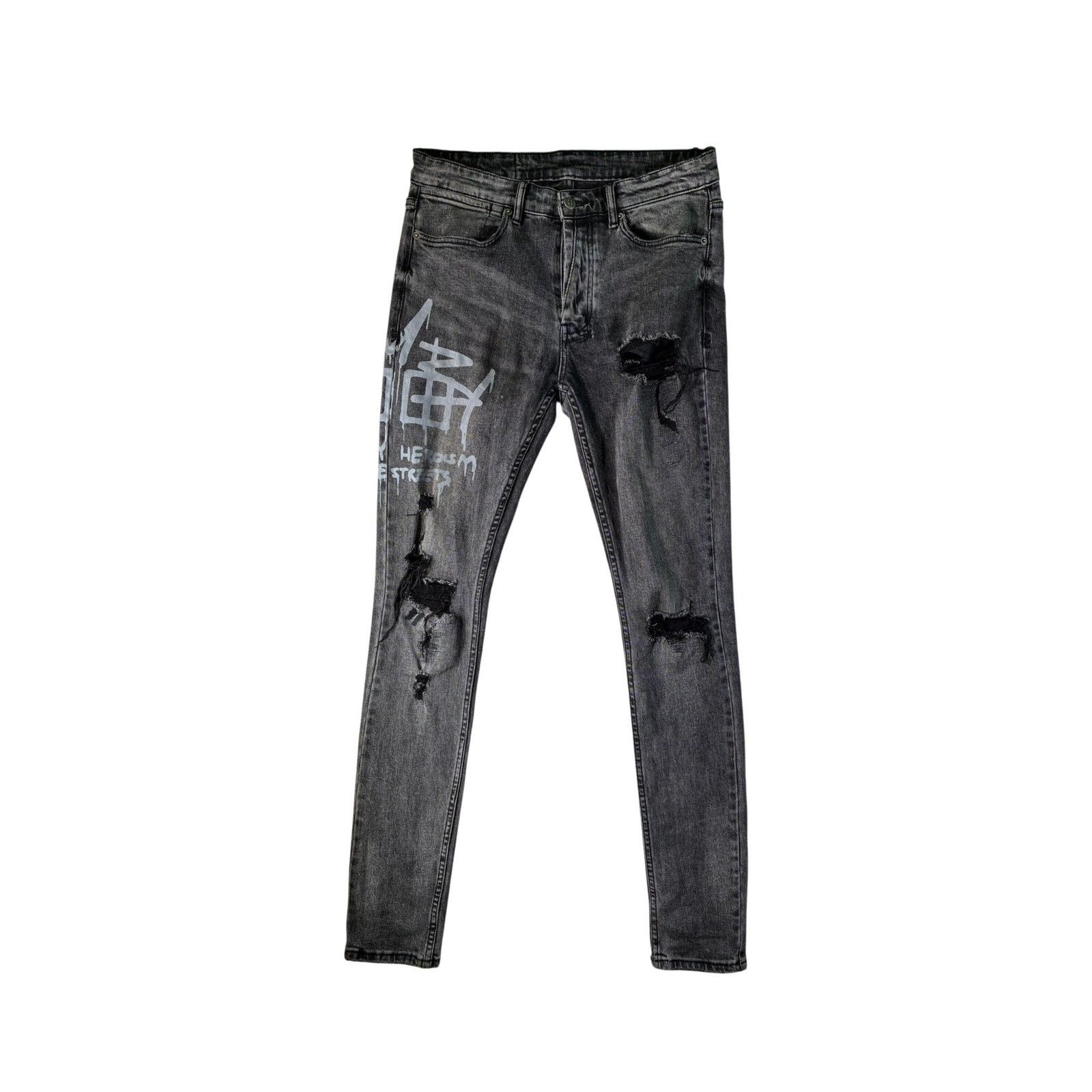 Ksubi Ksubi Black & Orange Jeans Size US 33 - 1 Thumbnail