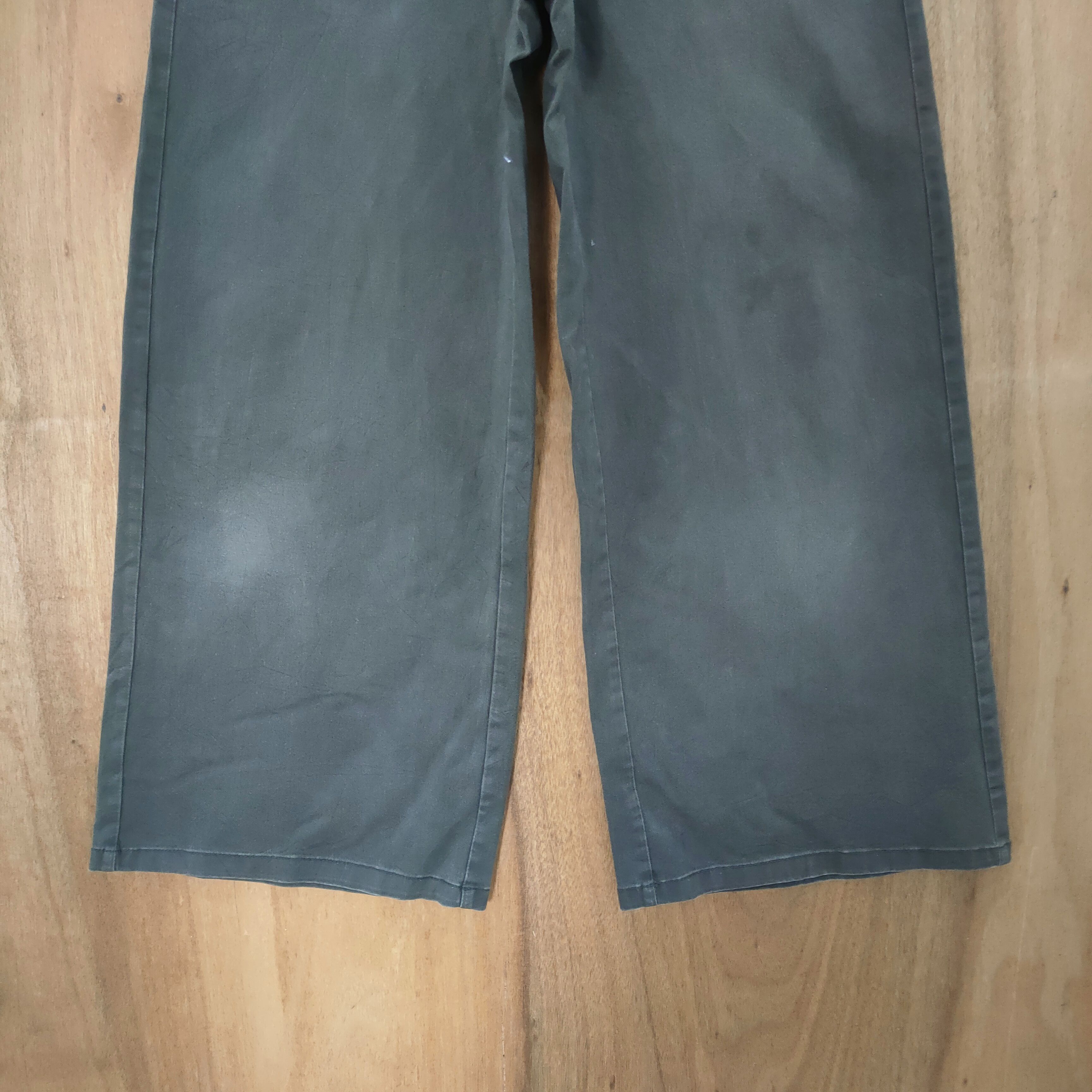 GU JAPAN GU GREEN BAGGY BUSH PANTS Size US 26 / EU 42 - 4 Thumbnail