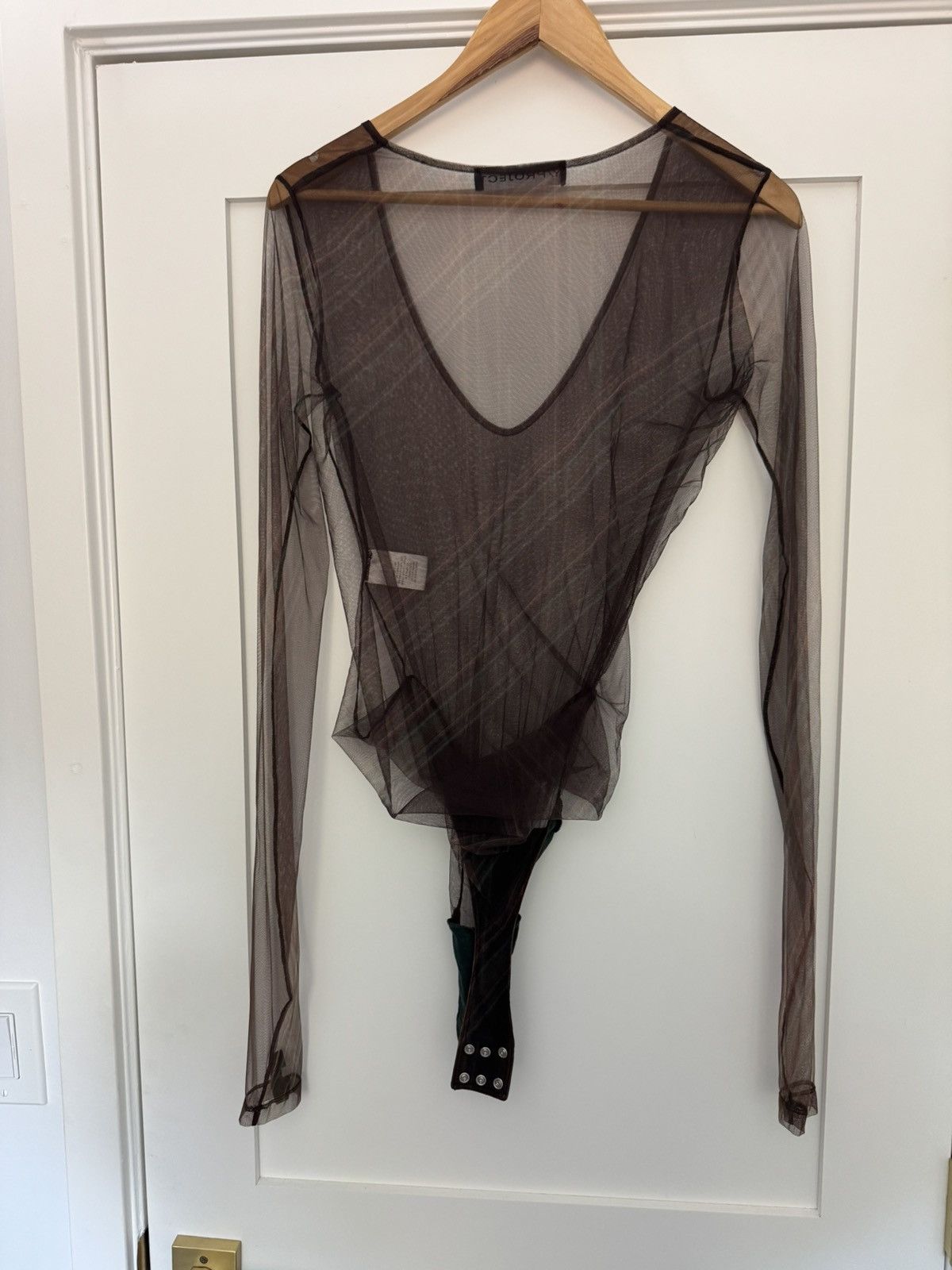 Y/Project Y Project Tulle Printed Bodysuit Size XS / US 0-2 / IT 36-38 - 2 Thumbnail