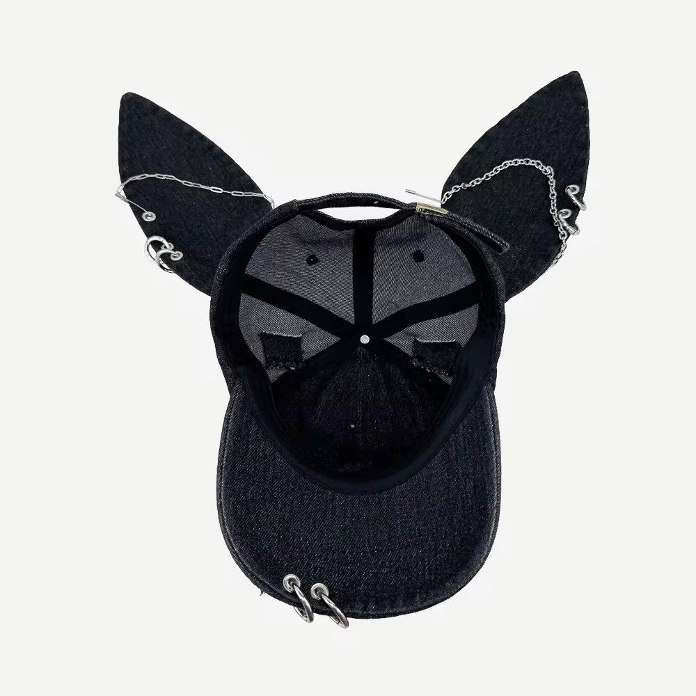 Japanese Brand × Vintage y2k Graffiti Jeans dog Ears Hat Size ONE SIZE - 3 Thumbnail
