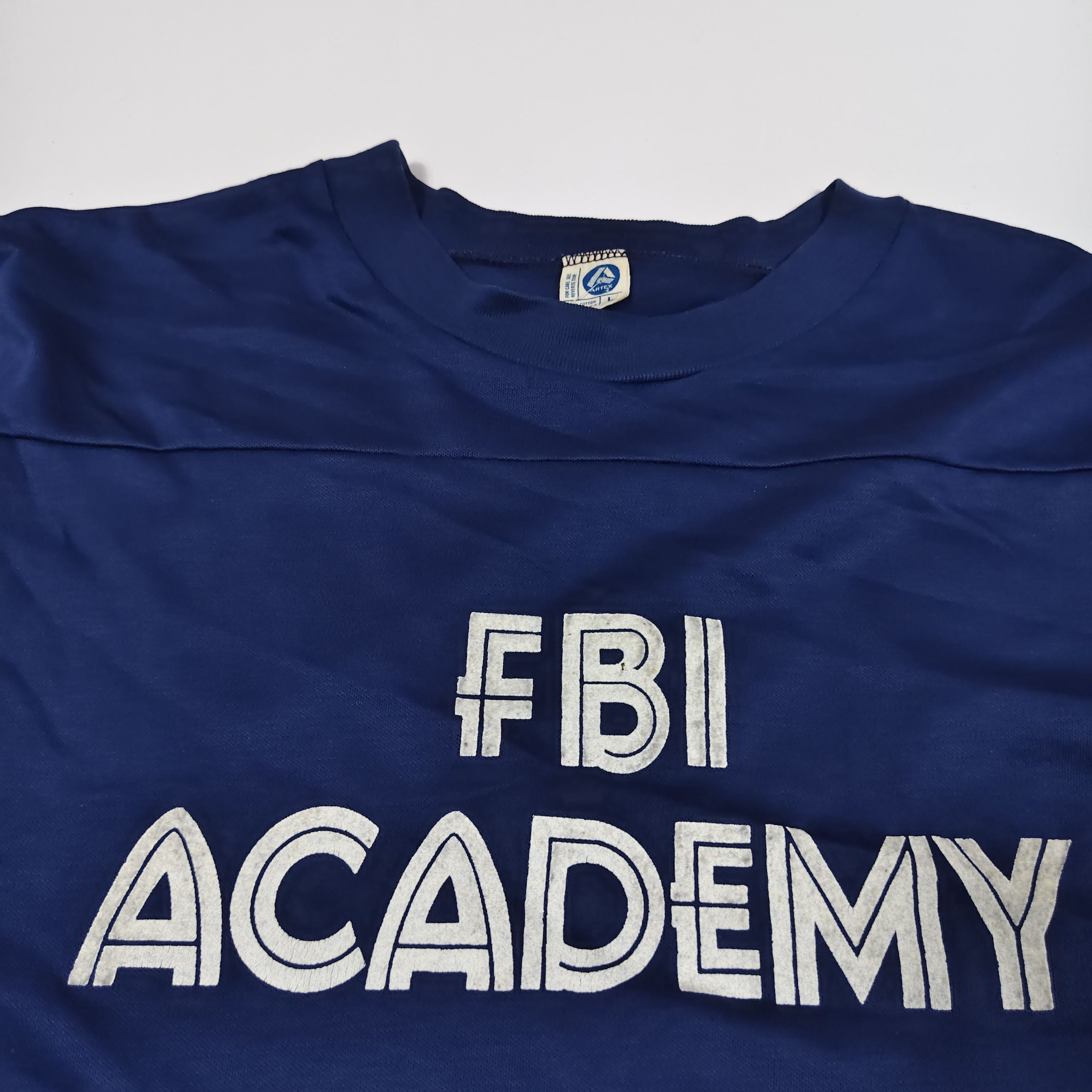 Vintage Vintage FBI Academy Football Jersey ¾ Sleeve Navy Blue #F Size US M / EU 48-50 / 2 - 3 Thumbnail