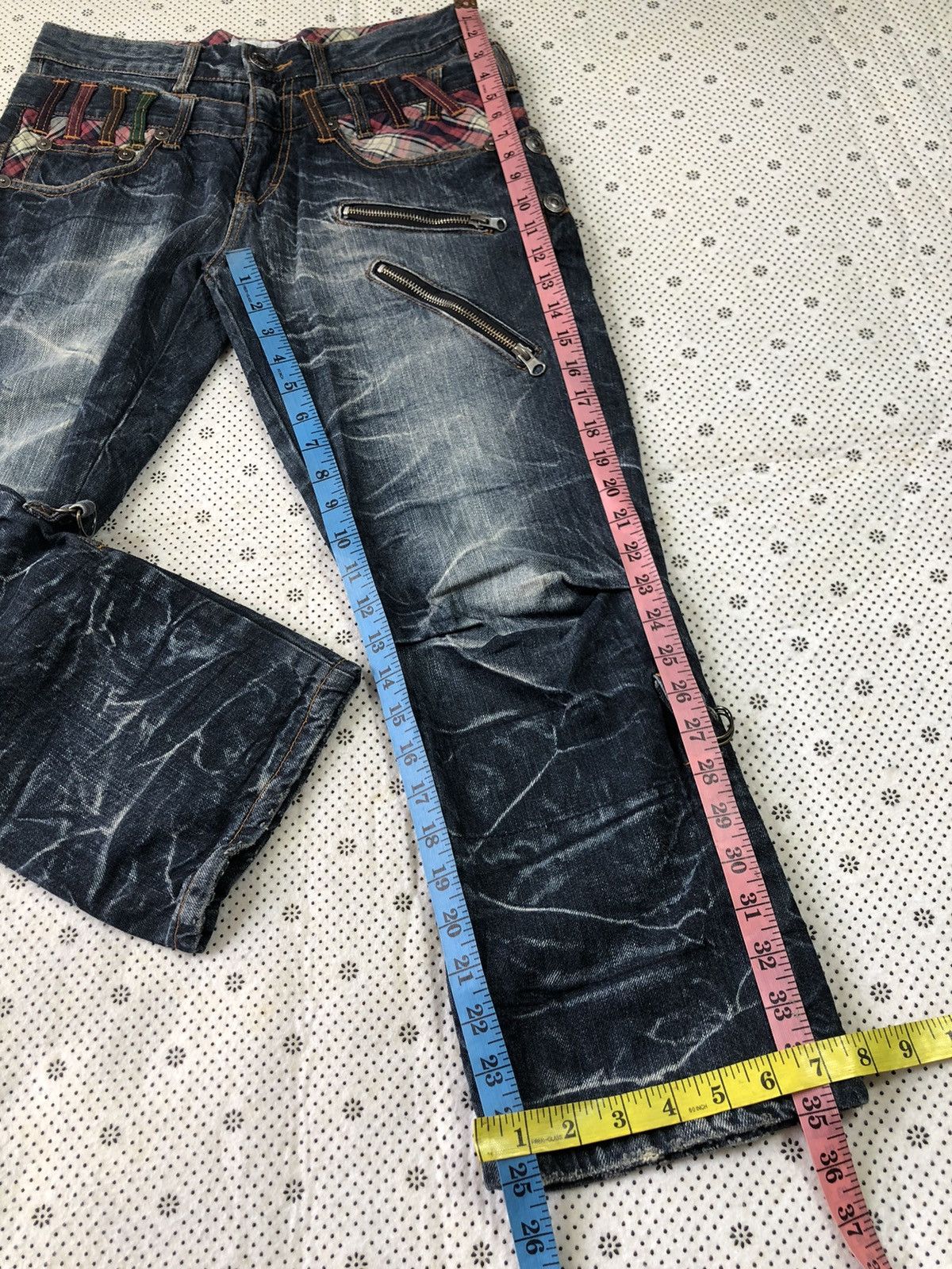 Hysteric Glamour × Japanese Brand Nylaus flared bondage jeans Size US 31 - 11 Thumbnail