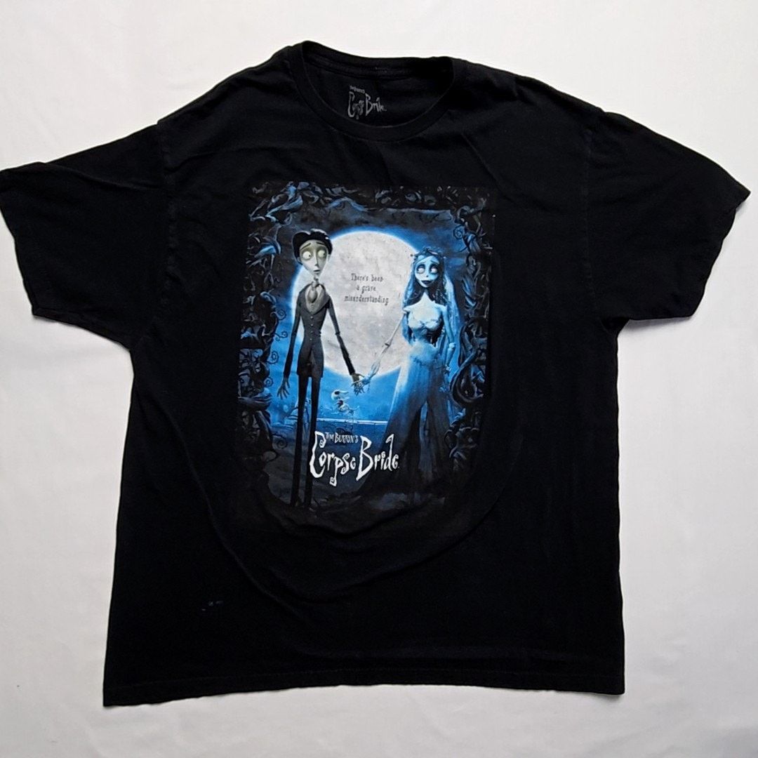Other Corpse Bride Tim Burton Black Movie T-Shirt Halloween XL Size US XL / EU 56 / 4 - 1 Thumbnail