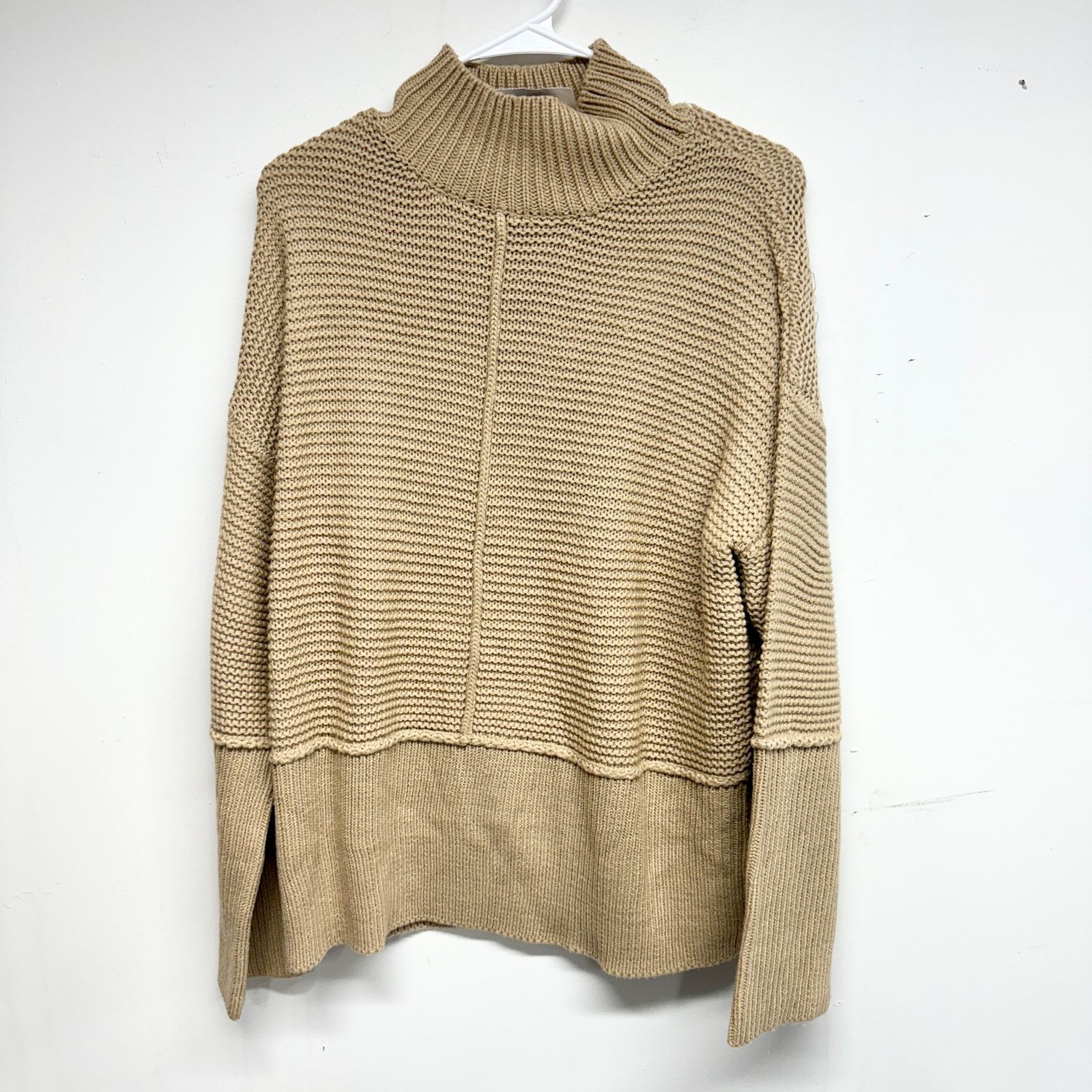 Na-KD Turtleneck Long Sleeve Waffle Knit Sweater Size Medium