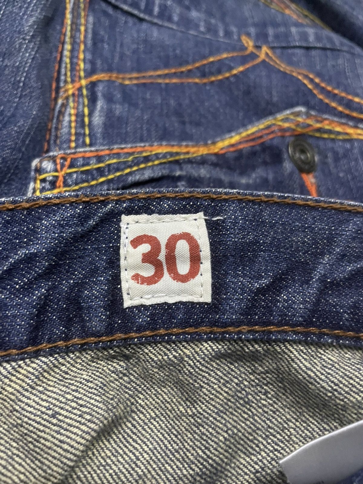 PPFM × Shellac × semanticdesign Rush Hour Japan Double Waist Contrast Heavy Stitch Jeans Size US 30 / EU 46 - 18 Thumbnail