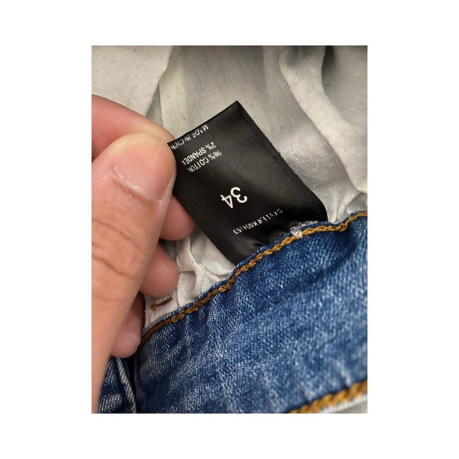 Other Slim Fit Light Blue Distressed Jeans W34 Size US 34 / EU 50 - 3 Thumbnail