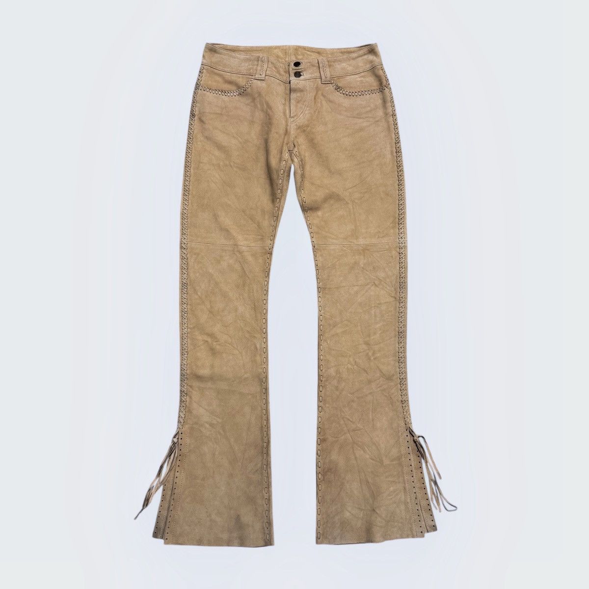 Hysteric Glamour Hysteric Glamour Suede Leather Pant Size 30" / US 8 / IT 44 - 1 Thumbnail