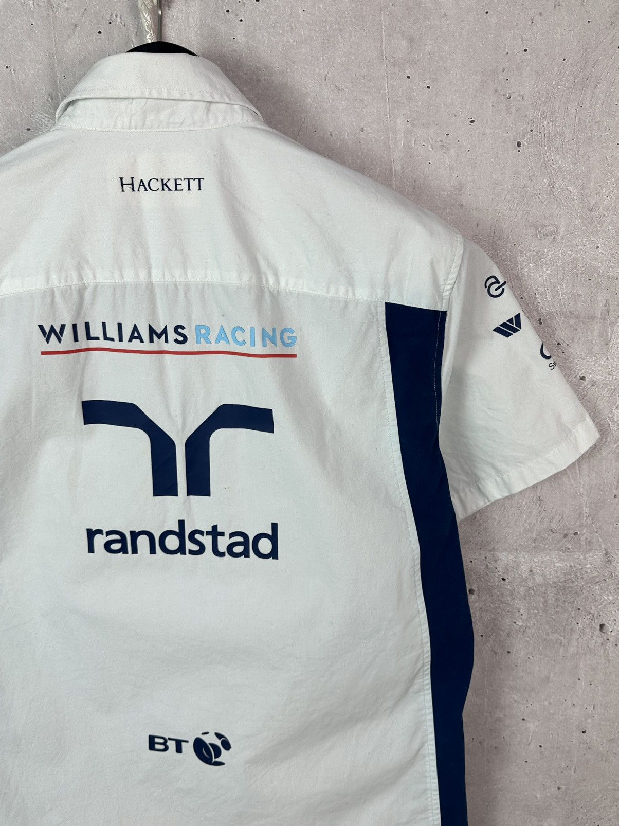 Hackett Hackett Williams Racing Mercedes White Short Sleeve Shirt Size US M / EU 48-50 / 2 - 11 Thumbnail