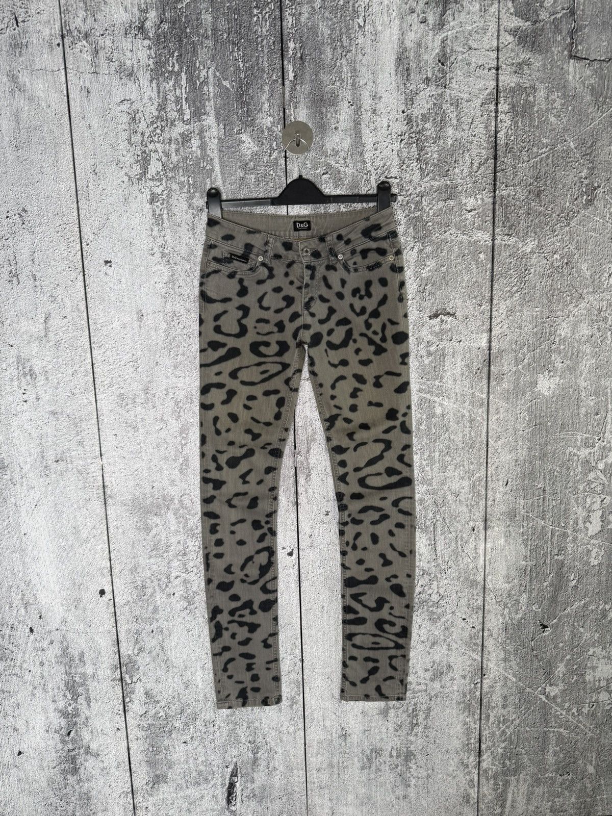 Dolce & Gabbana Y2K Dolce & Gabbana Jeans Leopard Print D&G Logo Denim Pants Size 25" / US 0 / IT 36 - 6 Thumbnail