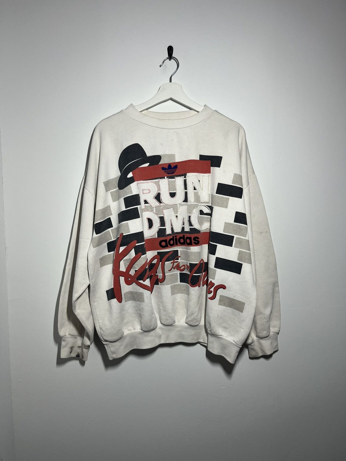 Vintage Run DMC Adidas Kings From Queens Crewneck Sweatshirt
