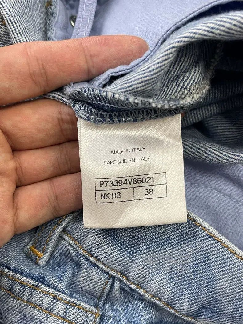 Chanel Chanel Blue diamond checkered straight jeans Size 25" / US 0 / IT 36 - 5 Thumbnail