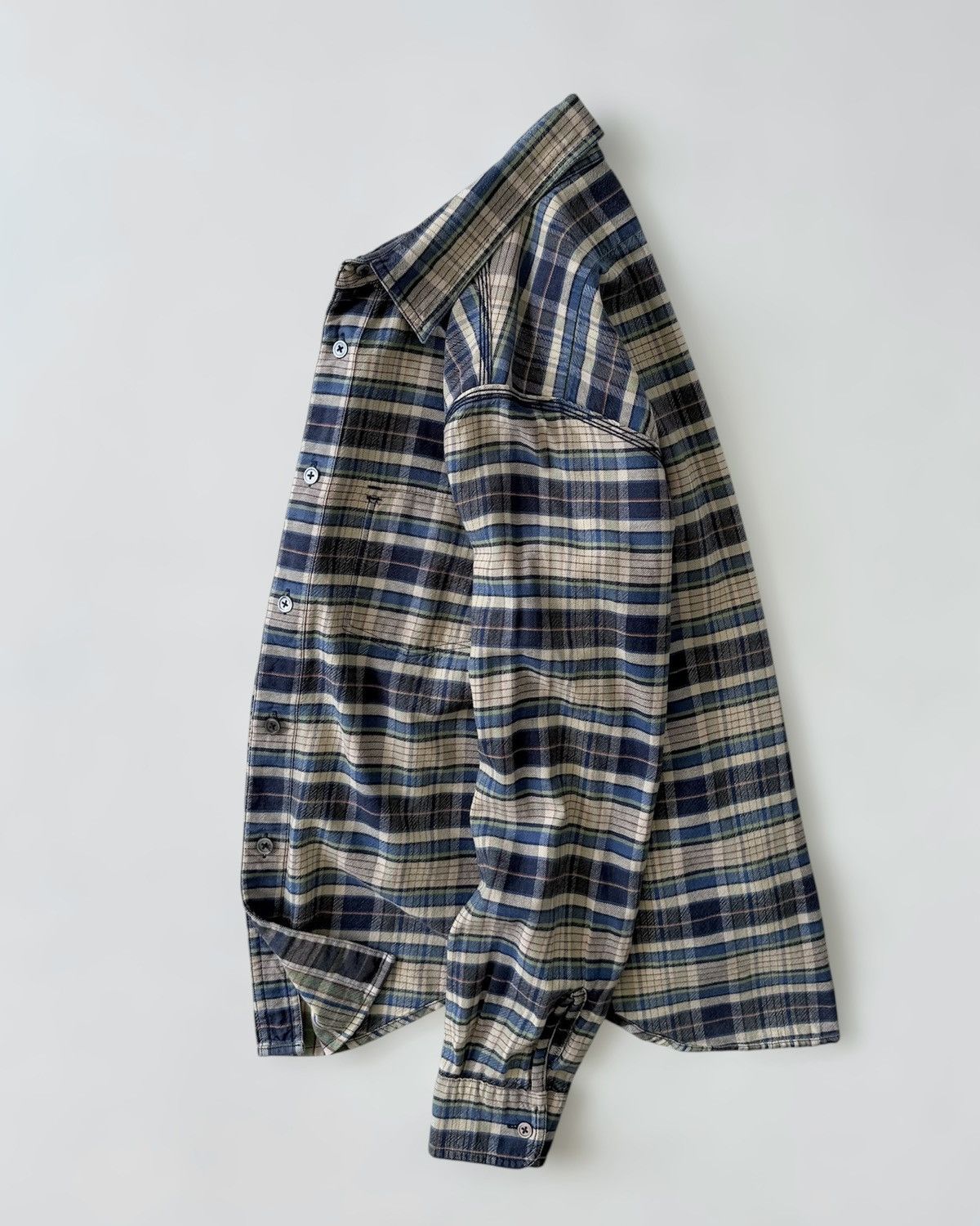Nigel Cabourn NIGEL CABOURN CHECK REVERSIBLE SHIRT Size US M / EU 48-50 / 2 - 13 Thumbnail