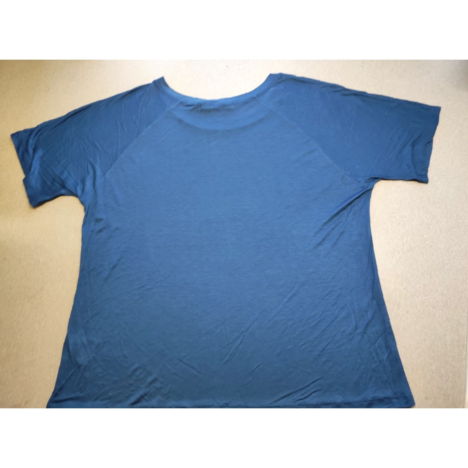 Acne Studios Acne Studios T-Shirt Women Blue Lyocell Short Sleeve Size L Regular Fit Casual Breathable Lightweight 2010s Womens Size L / US 10 / IT 46 - 2 Thumbnail