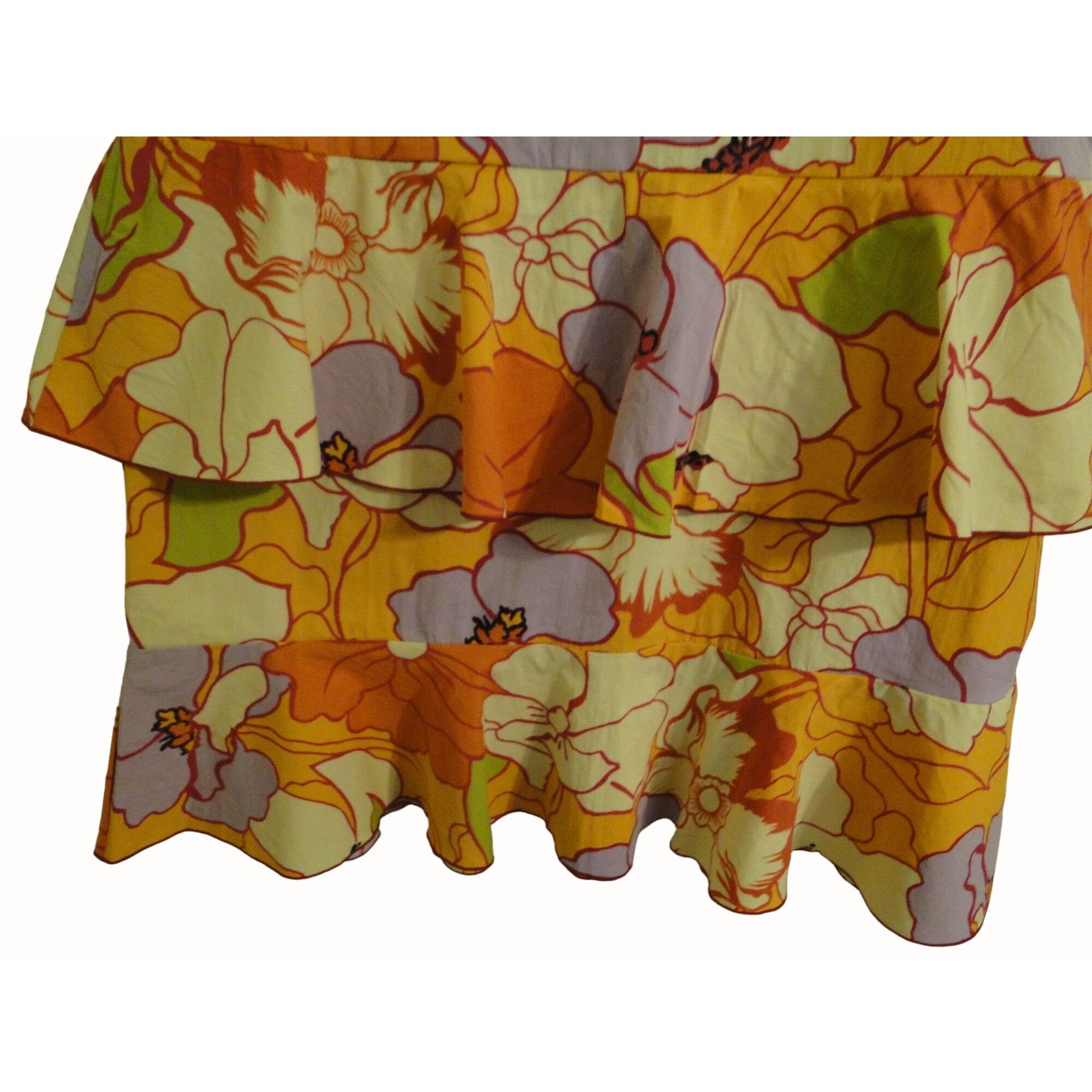 Globe-Trotter Globe Trotter Bali Top Skirt Set XL L Orange Beaded Snap Ruf Size XL / US 12-14 / IT 48-50 - 10 Thumbnail