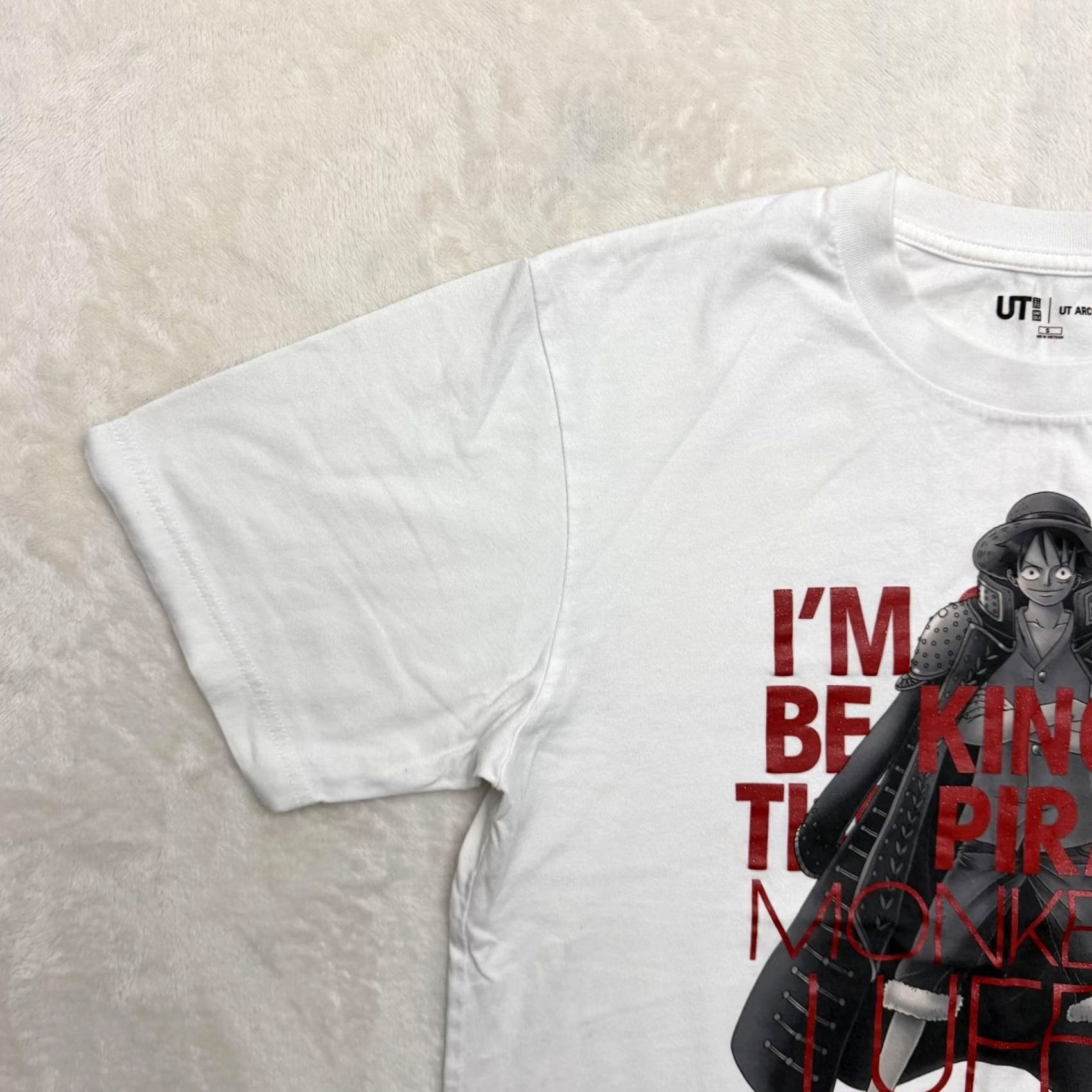 Uniqlo Uniqlo UT One Piece Monkey D Luffy Shirt Mens Small White Anime Graphic Tee Size US S / EU 44-46 / 1 - 7 Thumbnail