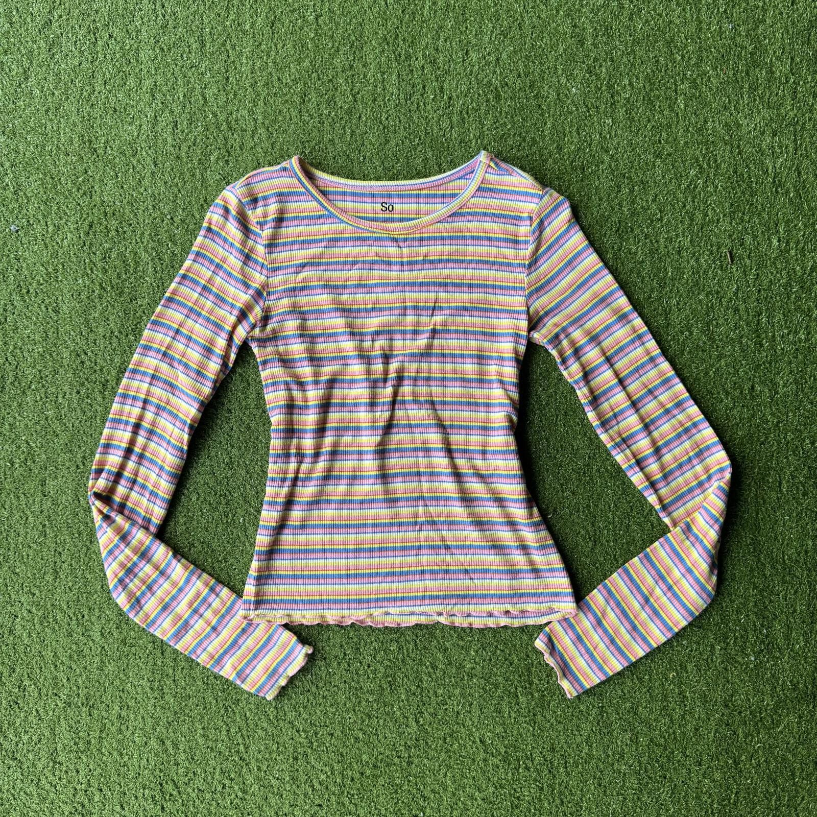 Other So Women's Striped Long Sleeve Top Size ONE SIZE - 1 Thumbnail
