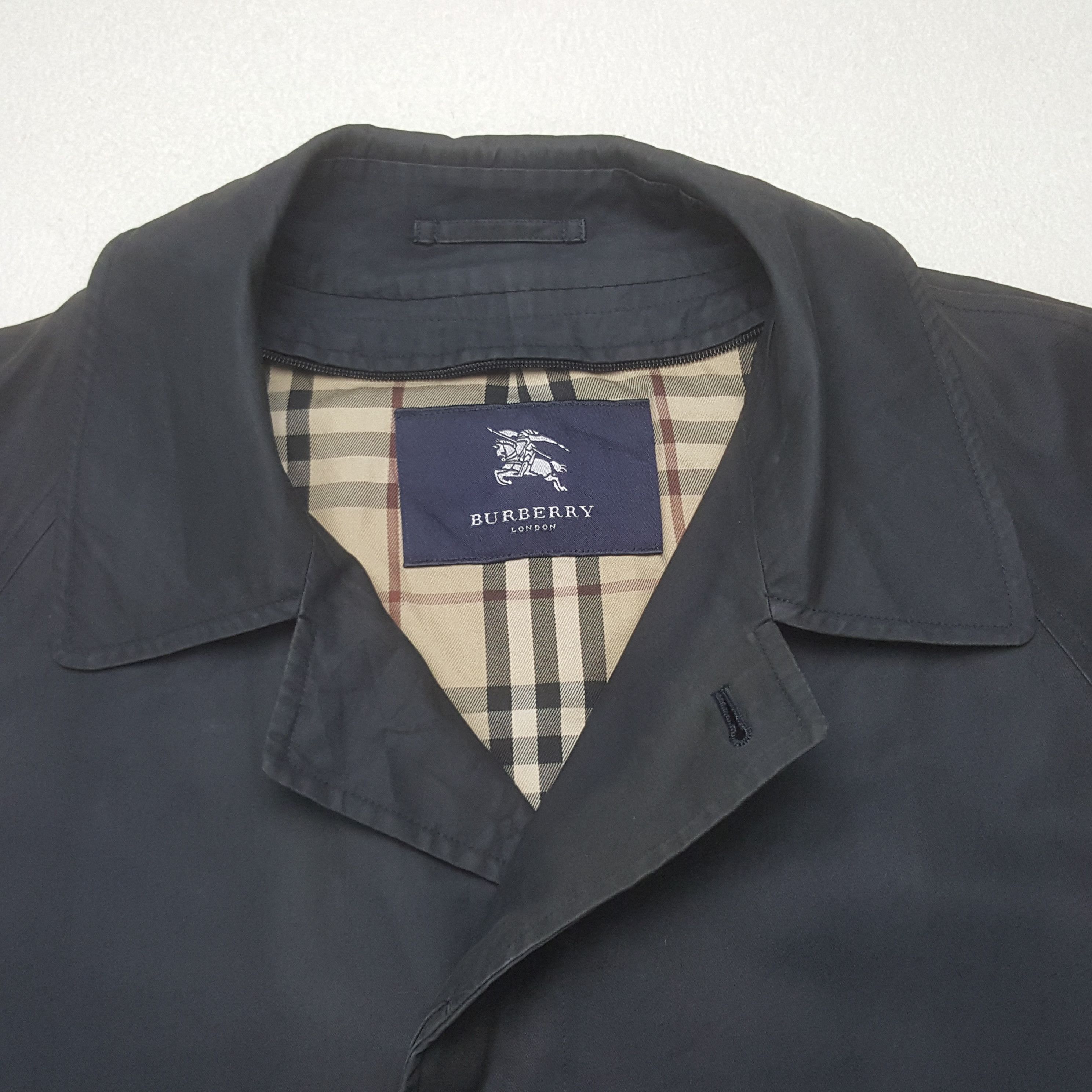 Burberry × Vintage Vintage Burberry London Nova Check Trench Coat Jacket Size US L / EU 52-54 / 3 - 3 Thumbnail