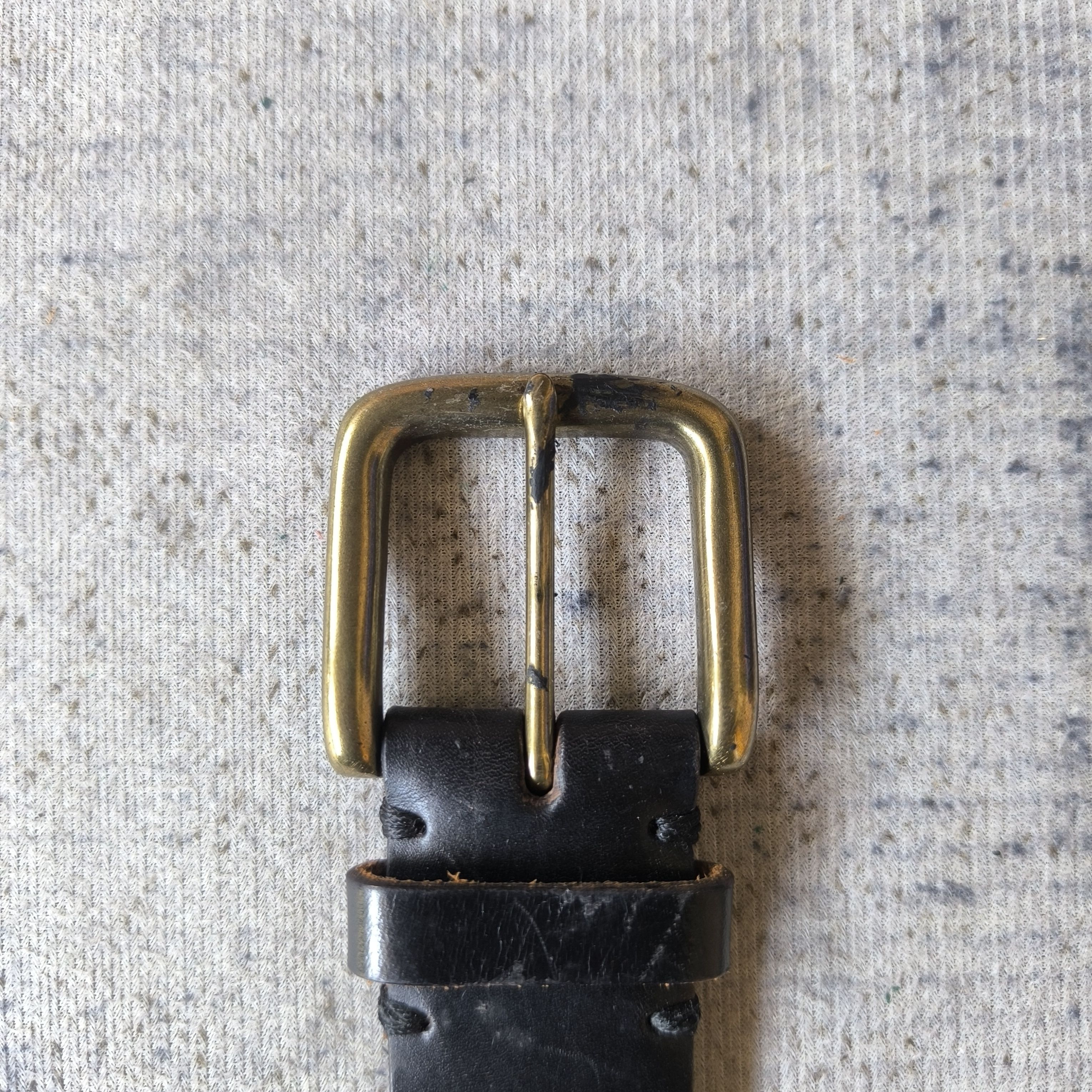 14th Addiction 🕸️Japan solid brass art stud punk style leather belt Size ONE SIZE - 3 Thumbnail