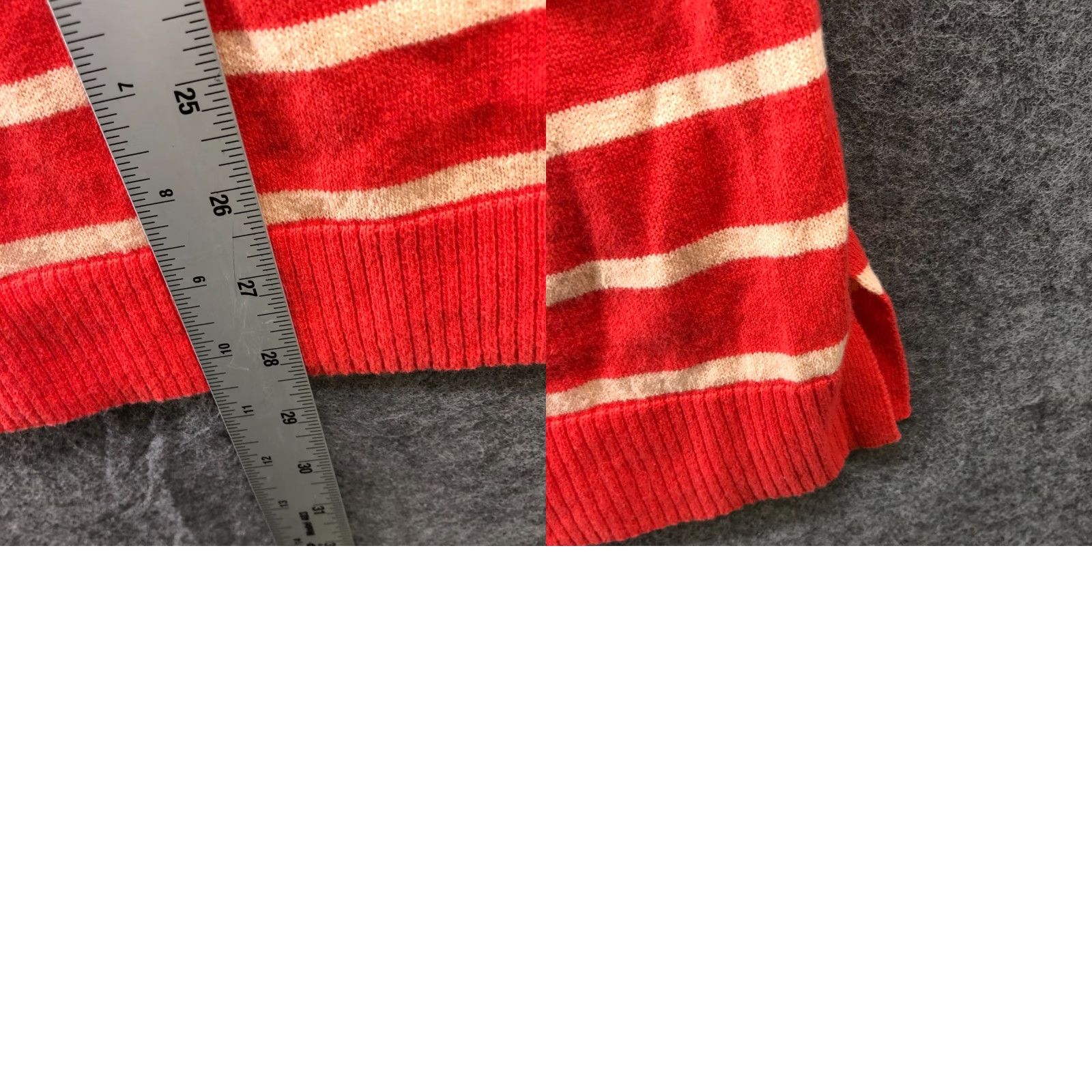 Vintage VINTAGE? No — Zuda Sweater Womens 2X Coral Pink Striped Relaxed Cotton Round Neck Pullover Knit Casual 2X Womens Size XXL / US 16-18 / IT 52-54 - 8 Thumbnail