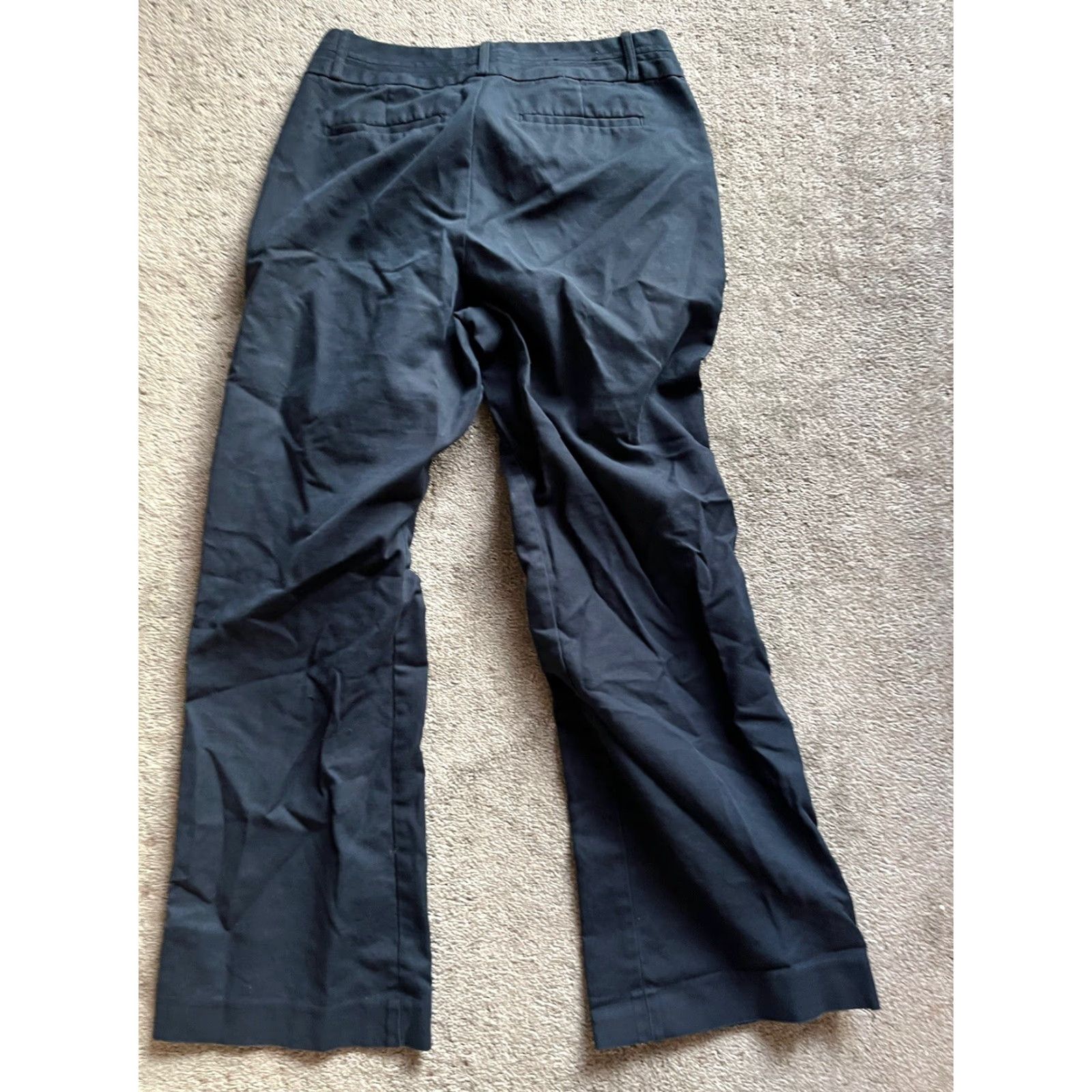 Banana Republic Banana Republic Pants Women 10S Martin-Fit Cotton Blend Blue Navy Dress Pants Flat Front Pockets Zipper Button Classic 10S Regular Knit Size 32" / US 10 / IT 46 - 3 Thumbnail