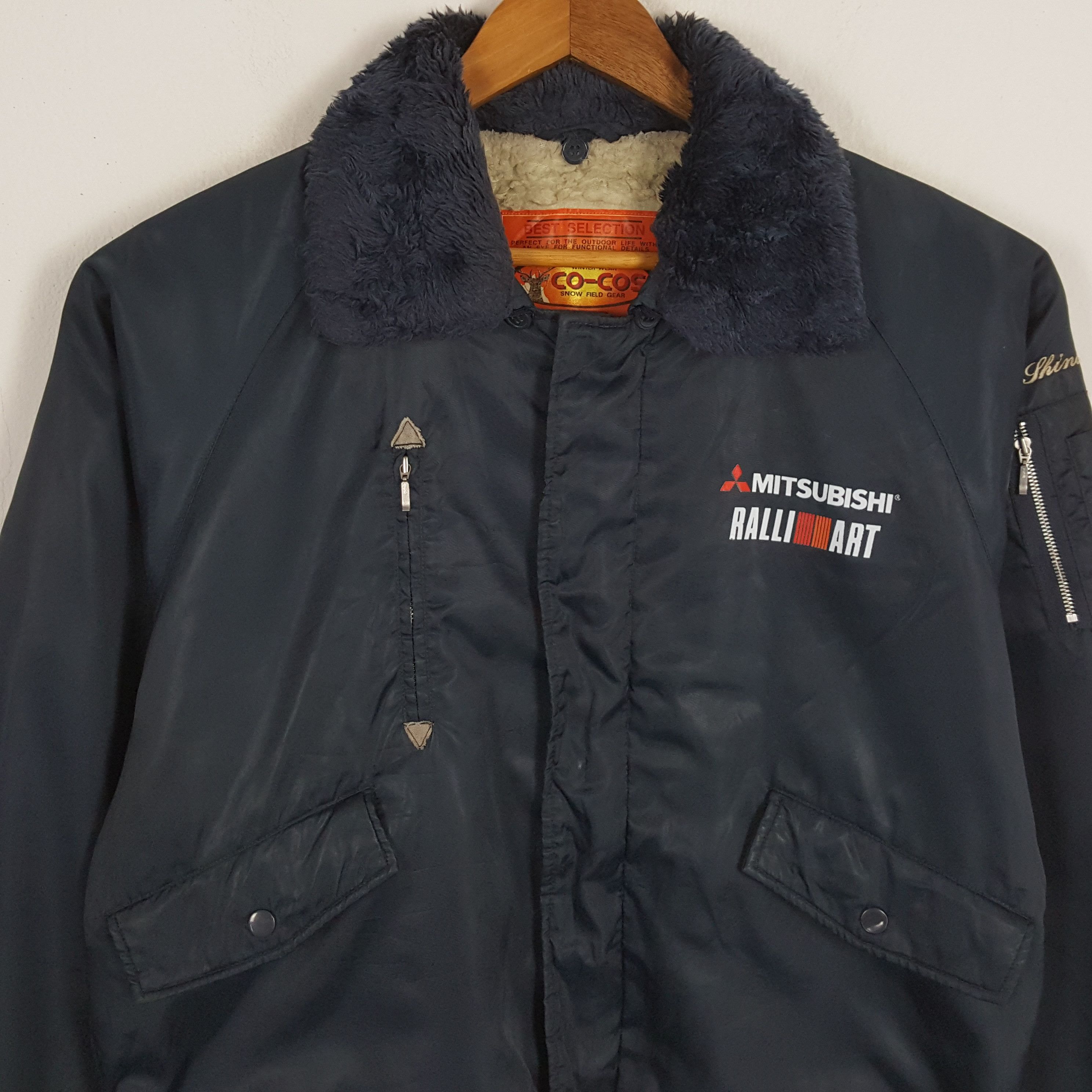 Japanese Brand × Vintage Vintage MITSUBISHI RALLI ART Japanese Racing Custom Jacket Size US XL / EU 56 / 4 - 4 Thumbnail
