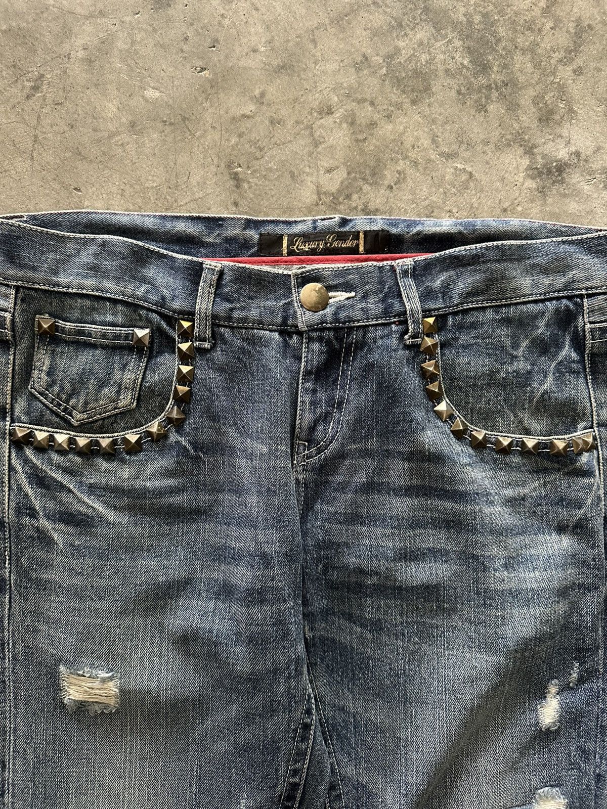 If Six Was Nine × Japanese Brand × Le Grande Bleu (L.G.B.) Japanese Y2K Whisker Wash Jeans Size 32" / US 10 / IT 46 - 4 Thumbnail