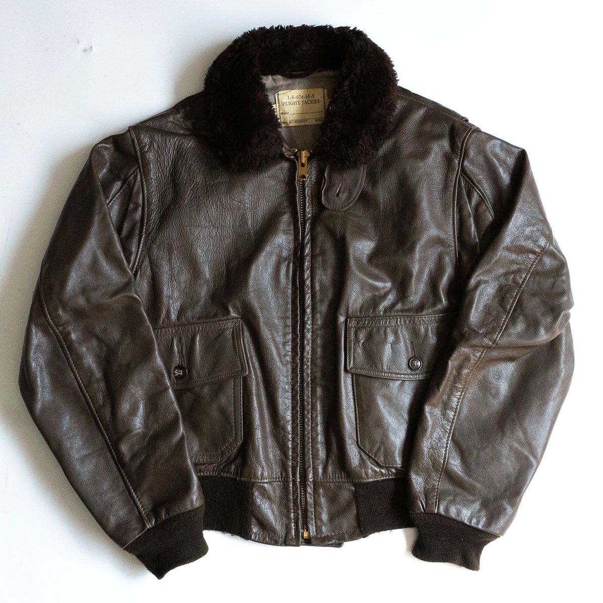 Schott Schott 80s Leather G-1 Jacket Size 46 Size US S / EU 44-46 / 1 - 1 Thumbnail