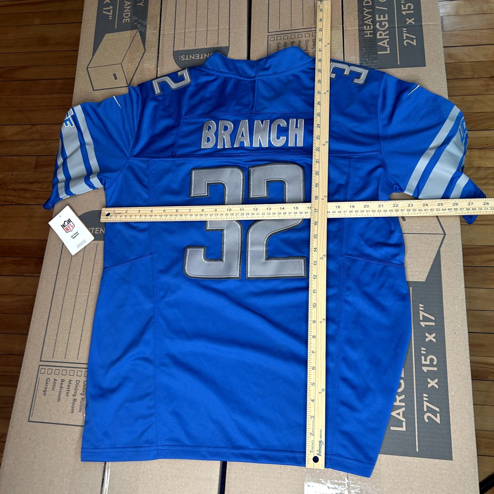 Nike Detroit Lions Brian Branch Jersey NWT Small Size US S / EU 44-46 / 1 - 3 Thumbnail