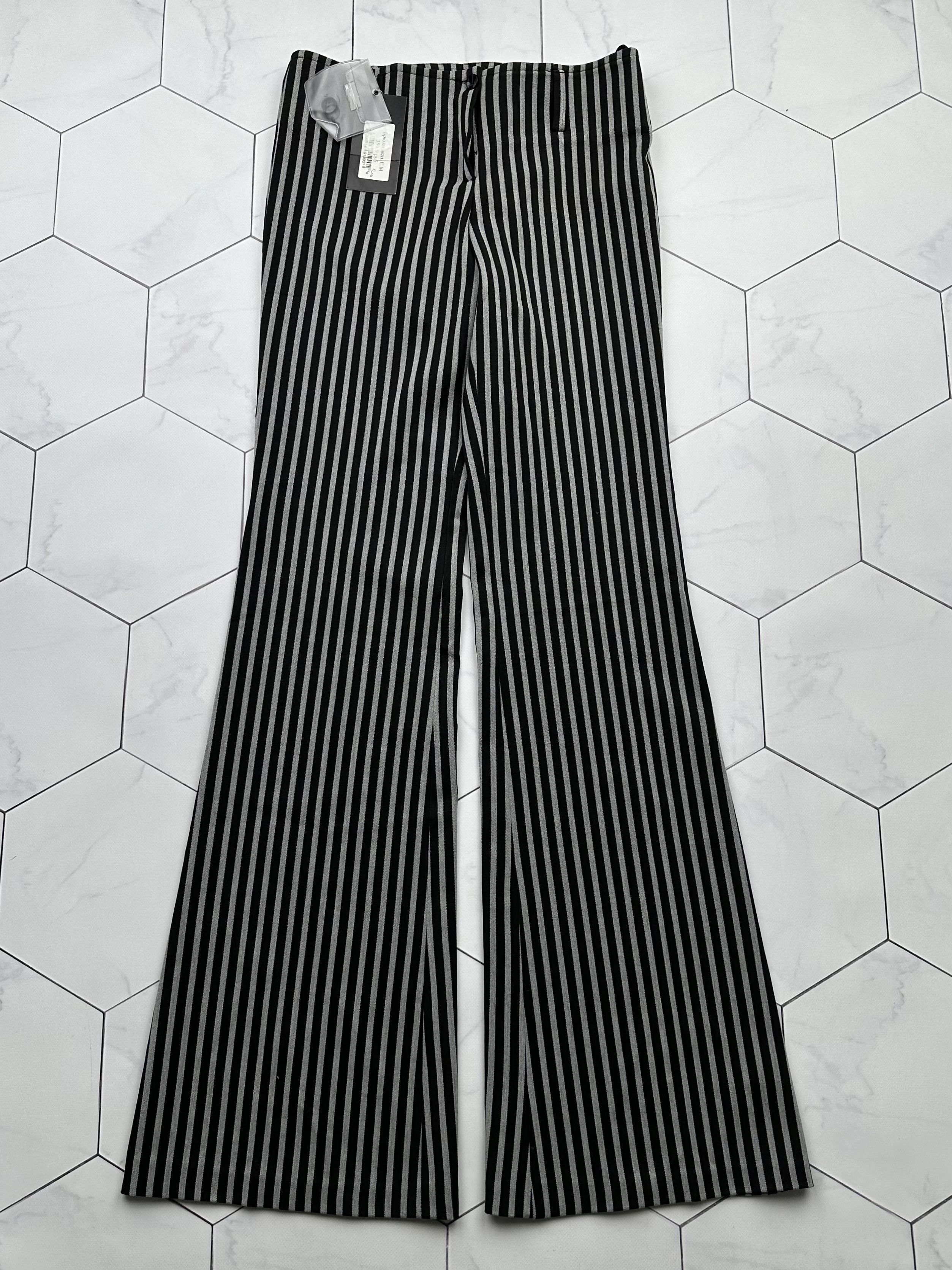 image of Avant Garde x Vintage Striped Flare Pants, Women's (Size 28)