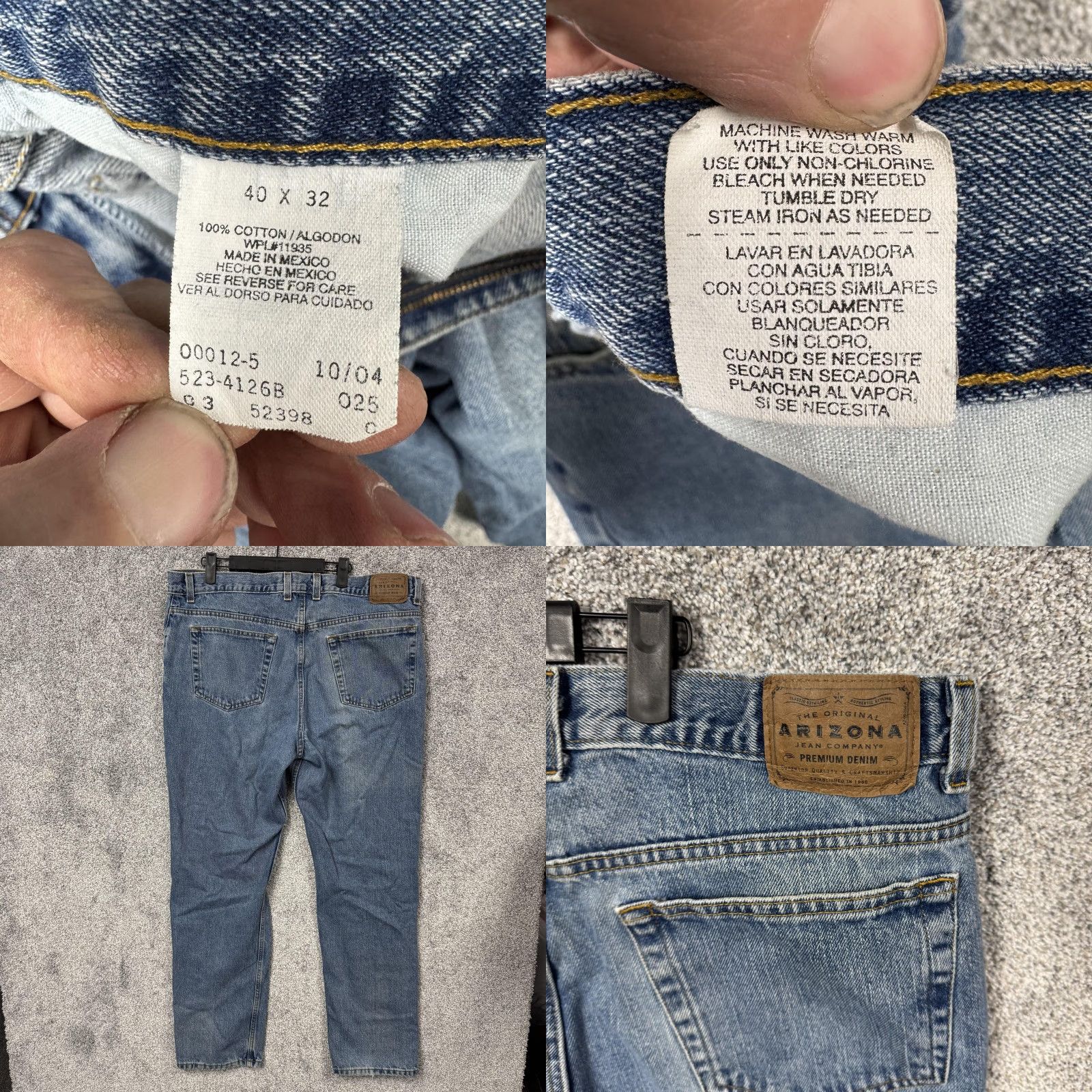 Vintage VINTAGE Arizona Jeans 39x30 Straight Leg Relaxed Workwear Classic Dadcore Size US 40 / EU 56 - 8 Thumbnail