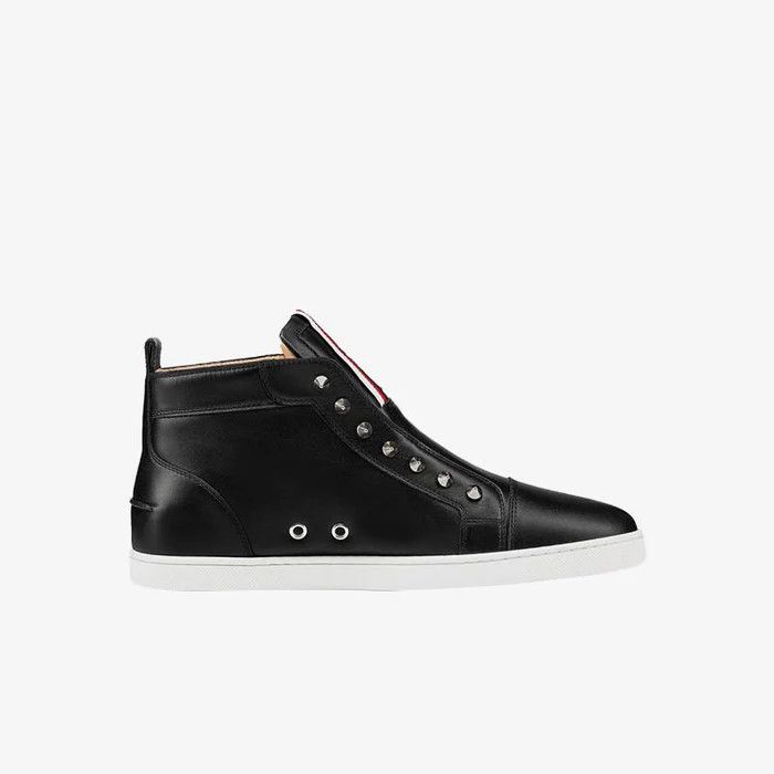 Christian Louboutin o1s1wg110924 F.a.v Fique A Vontade High Snekers in Black Size US 12 / EU 45 - 2 Thumbnail