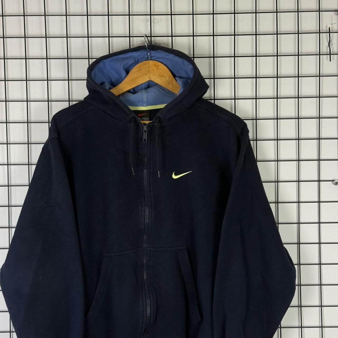 Nike Nike Vintage 90s Spellout Hoodie Navy Retro Size US S / EU 44-46 / 1 - 3 Thumbnail