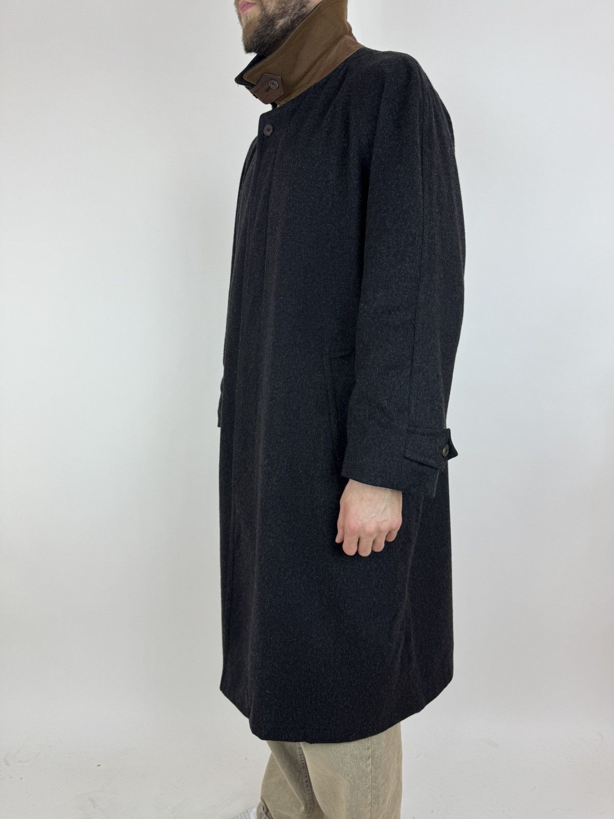 Schneiders SCHNEIDERS Wool Coat Vintage Long Trench Peacoat Coat 54/2XL Size US XXL / EU 58 / 5 - 6 Thumbnail