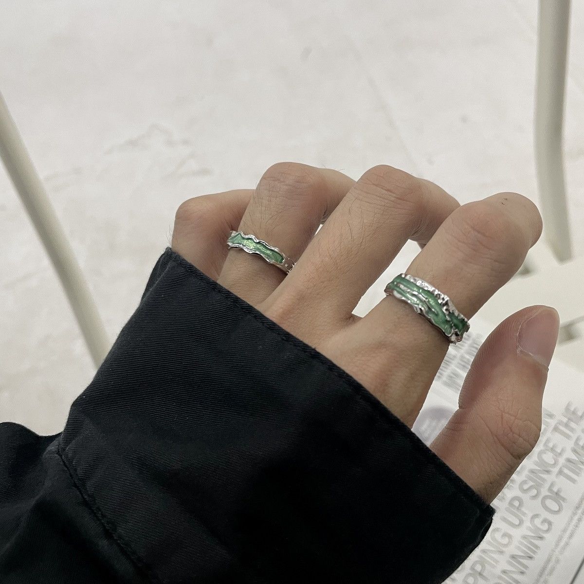 Jewelry New Design Jewelry Rings Open Size Chrome Ring (Size 7-13) Size ONE SIZE - 1 Thumbnail