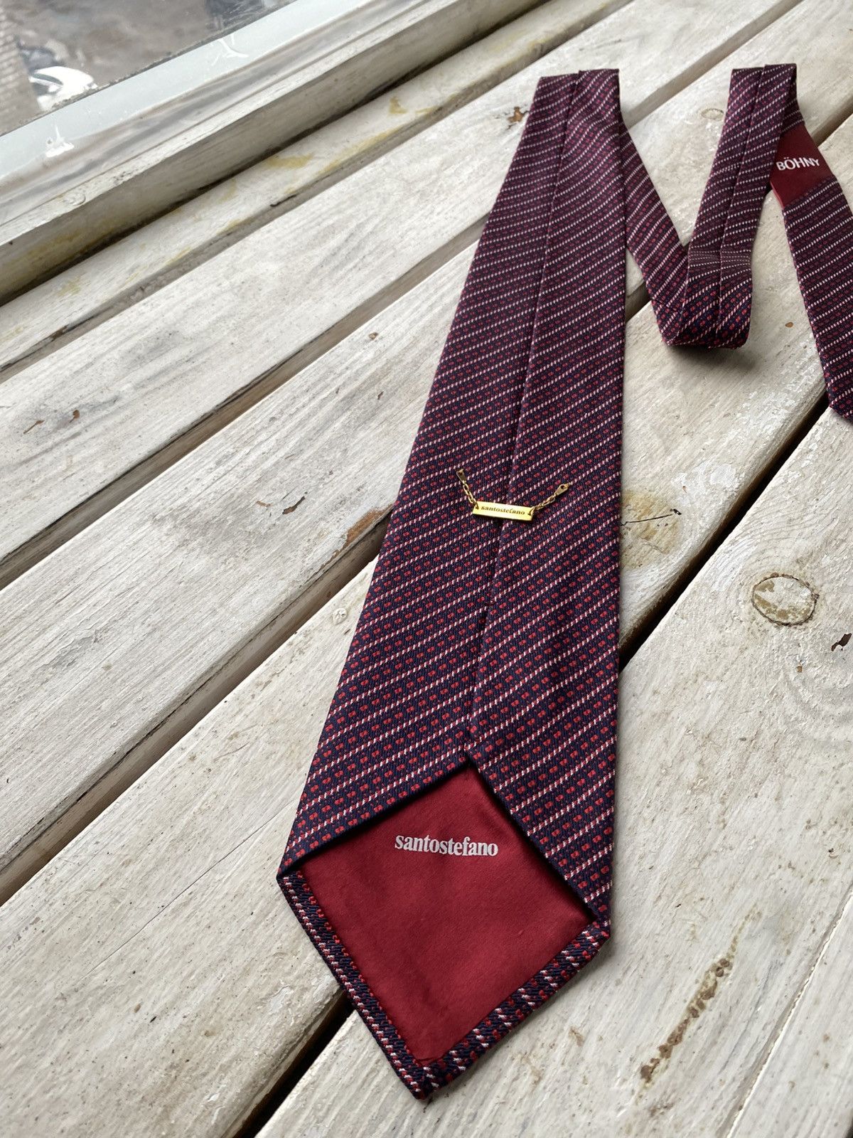 Designer × Santostefano Stefano Ricci Men’s Tie Pure Silk Geometric Size ONE SIZE - 6 Thumbnail