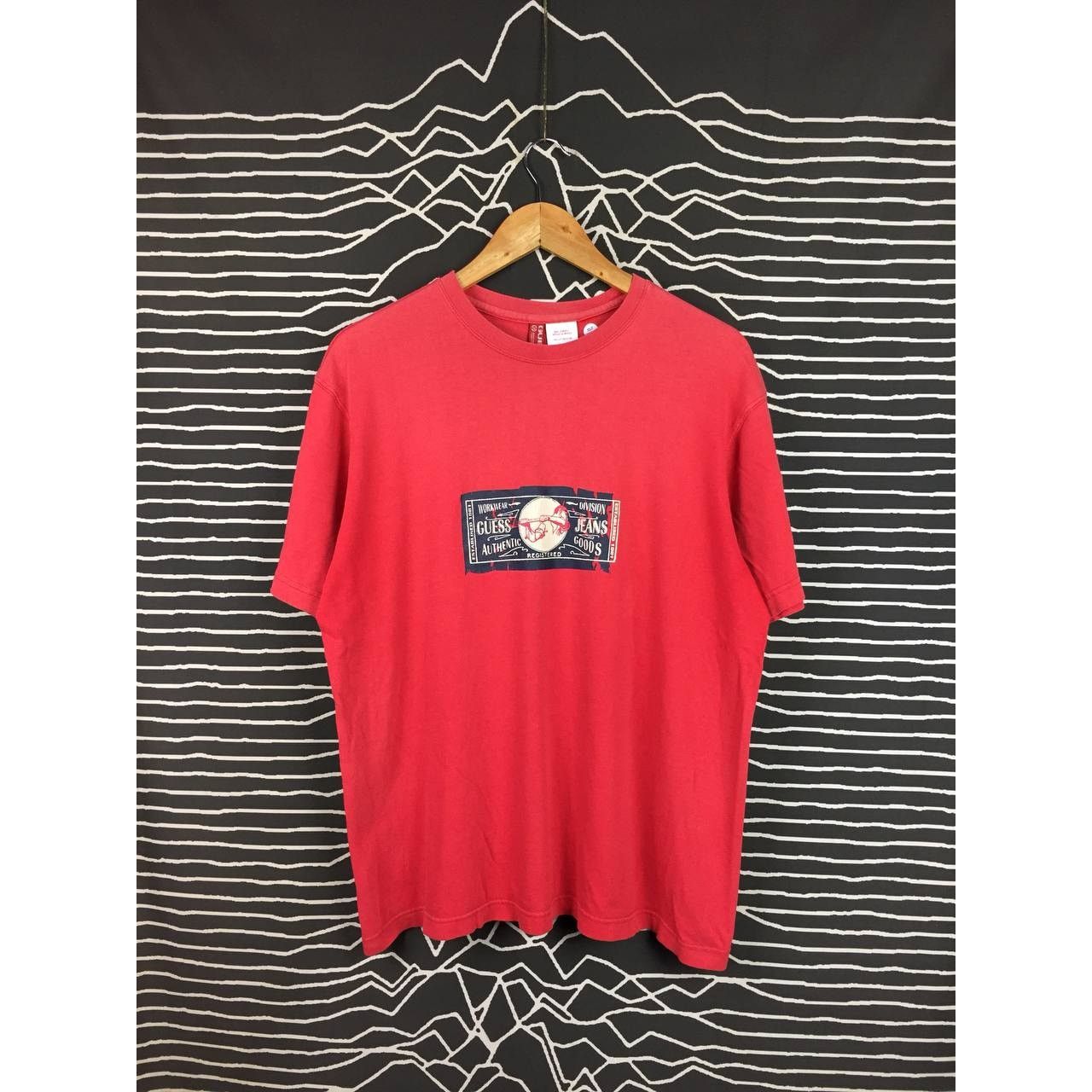 Designer × Guess × Vintage Vtg Guess Jeans Workwear Division Authentic Goods Tee Size US M / EU 48-50 / 2 - 2 Thumbnail