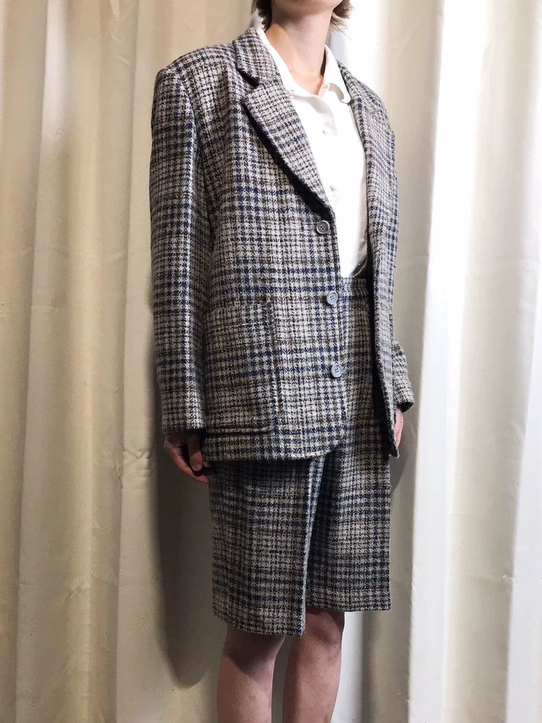 Kenzo Kenzo Vintage ukiyo-e old floral check wool set Size XS / US 0-2 / IT 36-38 - 4 Thumbnail