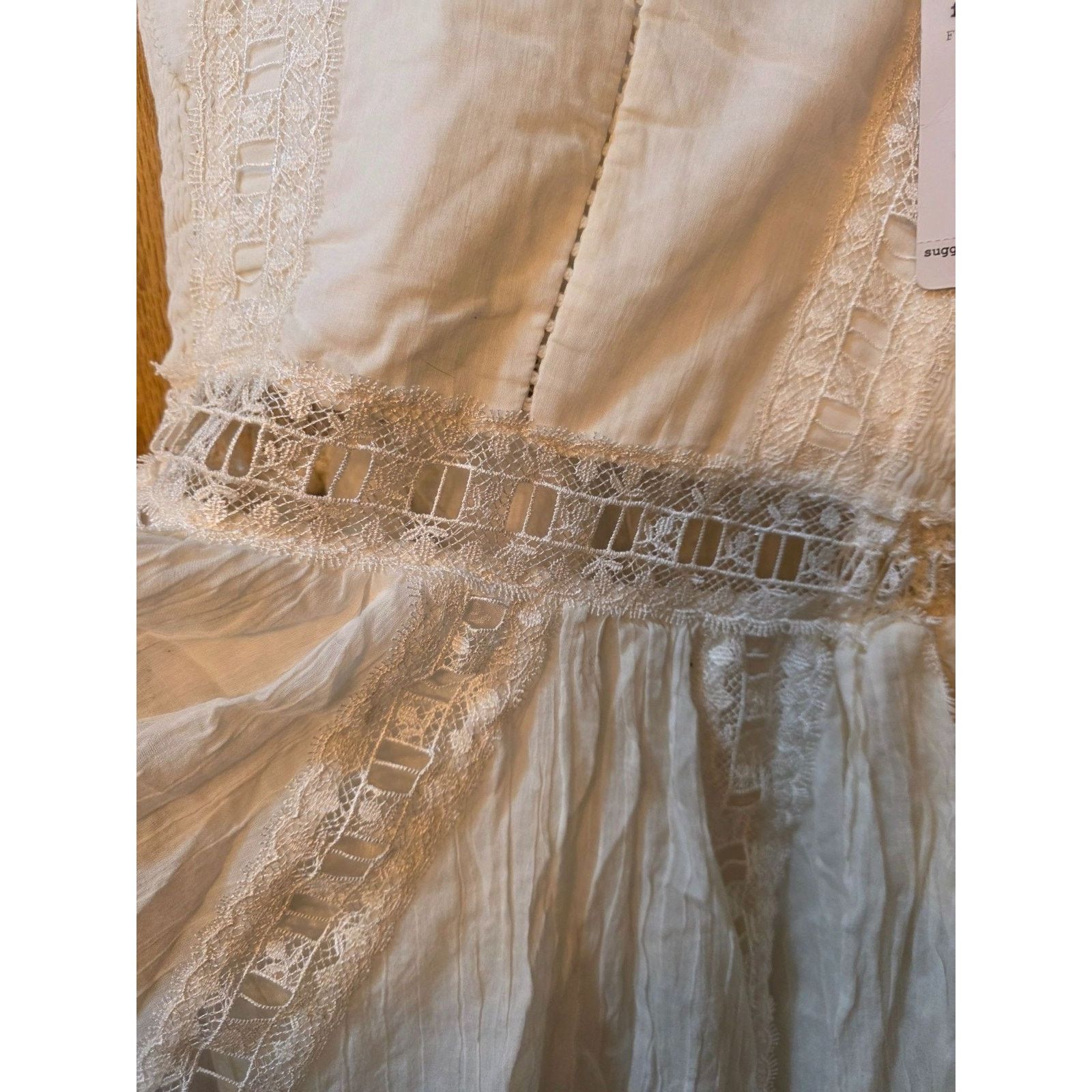 Free People Free People Spring Fling Top In Ivory Lace XS NWT Size XS / US 0-2 / IT 36-38 - 9 Thumbnail