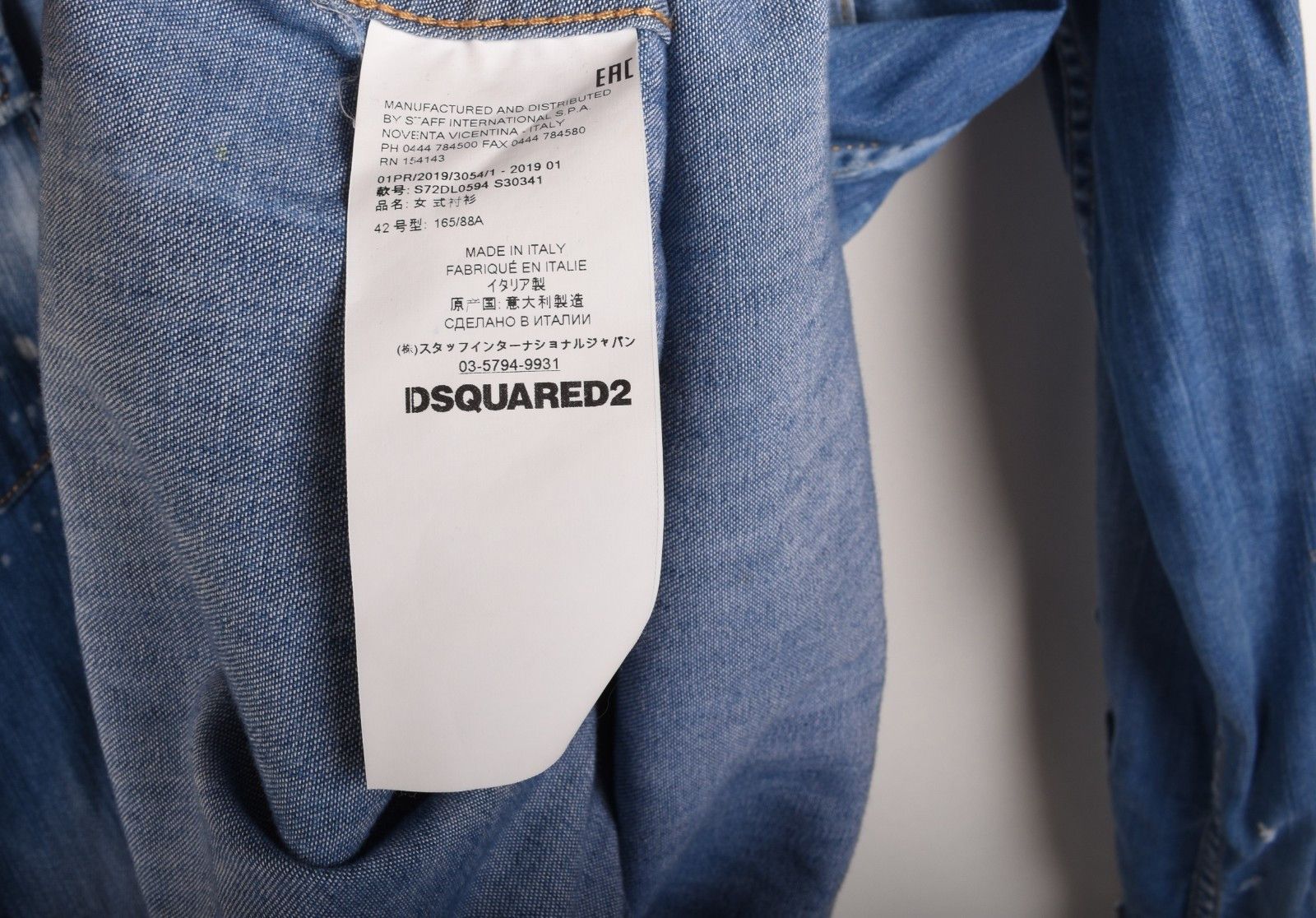 Dsquared2 Original Dsquared2 Women Denim Shirt Size 42 H5506 Size M / US 6-8 / IT 42-44 - 5 Thumbnail