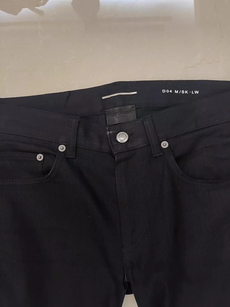 Saint Laurent Paris Saint Laurent Paris Saint Laurent Paris Motorcycle Zip Jea Size US 31 - 3 Thumbnail