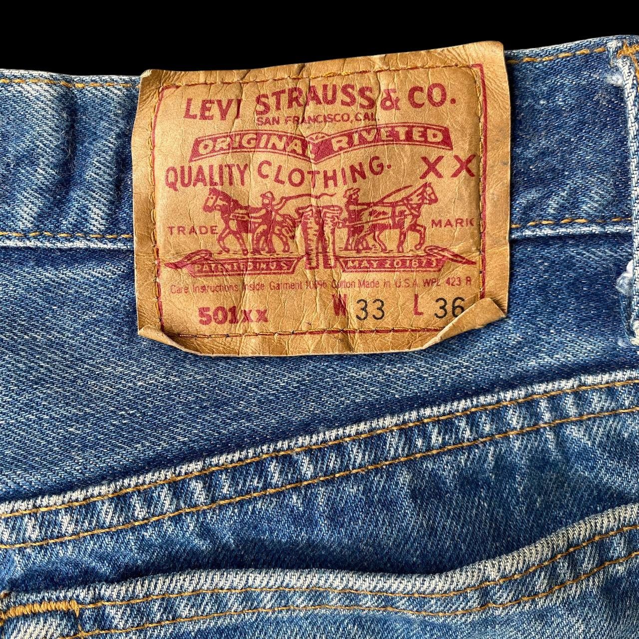 Levi's Vintage Clothing VINTAGE 1992 LEVIS 501xx BLUEWASH FADED BUTTON 520 W31X32.5" Size US 31 - 12 Thumbnail